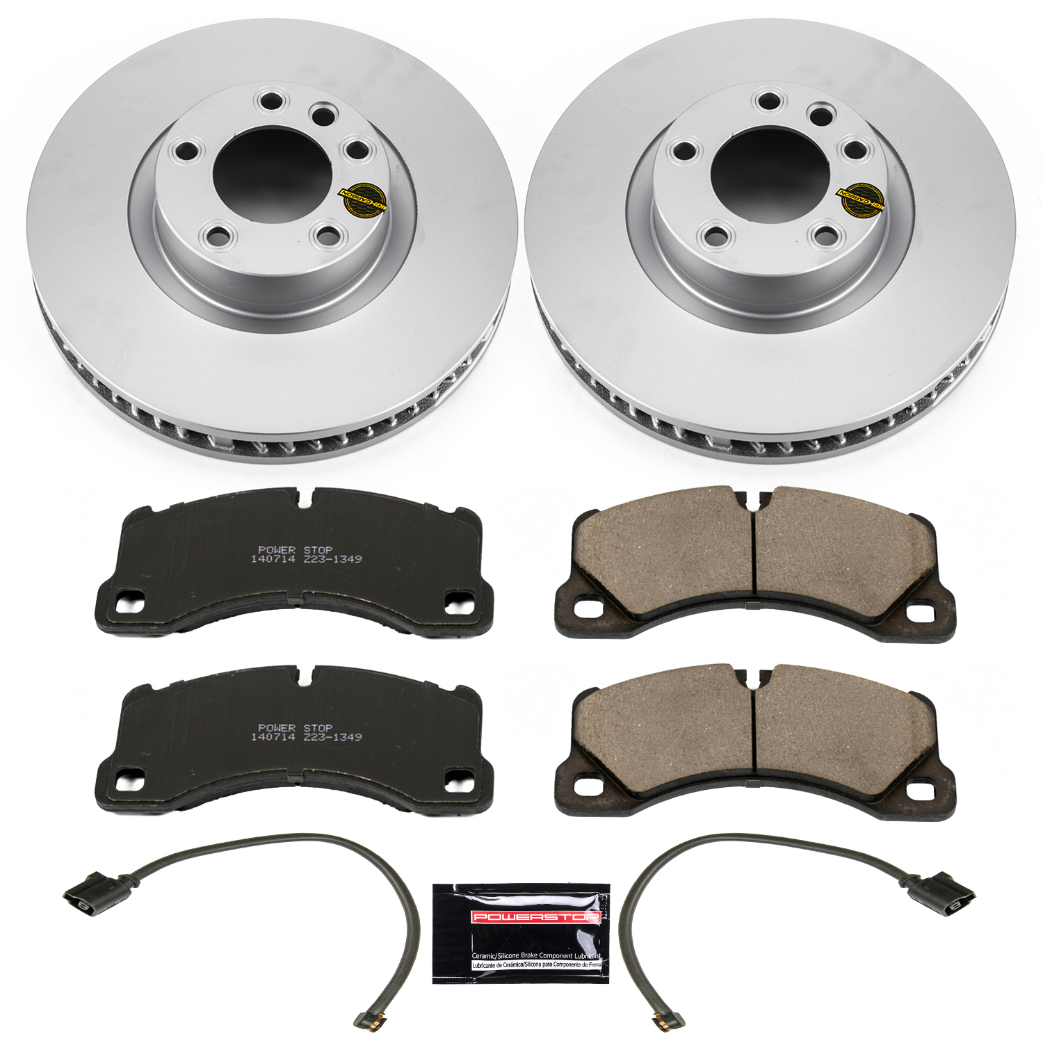 Evolution Coated Rotor And Carbon-Fiber Ceramic Brake Pad Kit