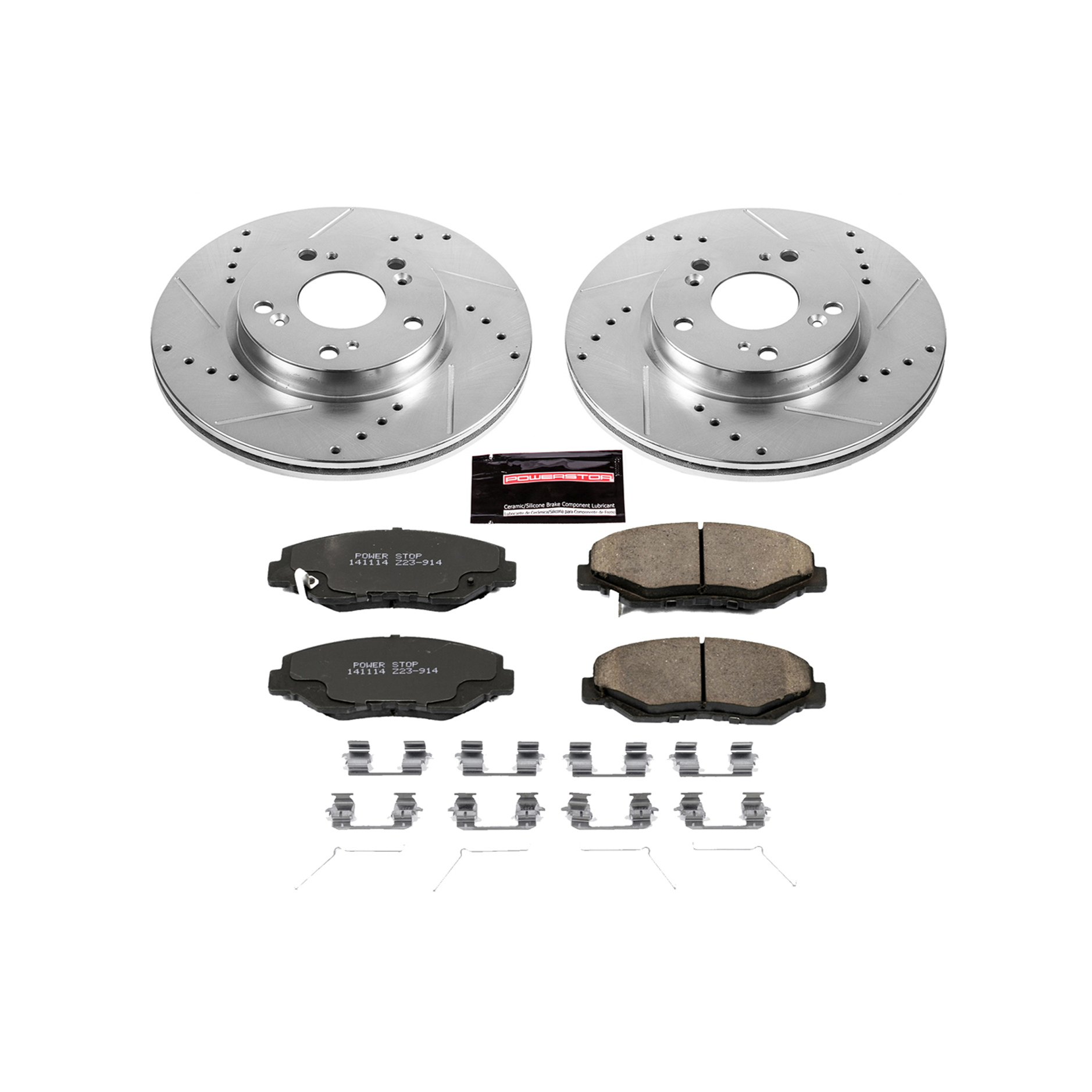 Z23 Daily Driver Carbon-Fiber Ceramic Brake Pad and Drilled & Slotted Rotor Kit