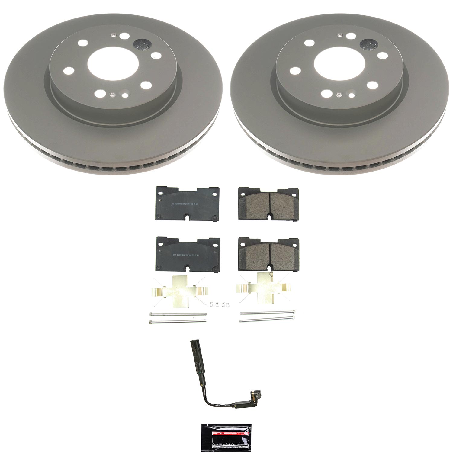 Evolution Coated Rotor And Low-Dust Ceramic Brake Pad Kit
