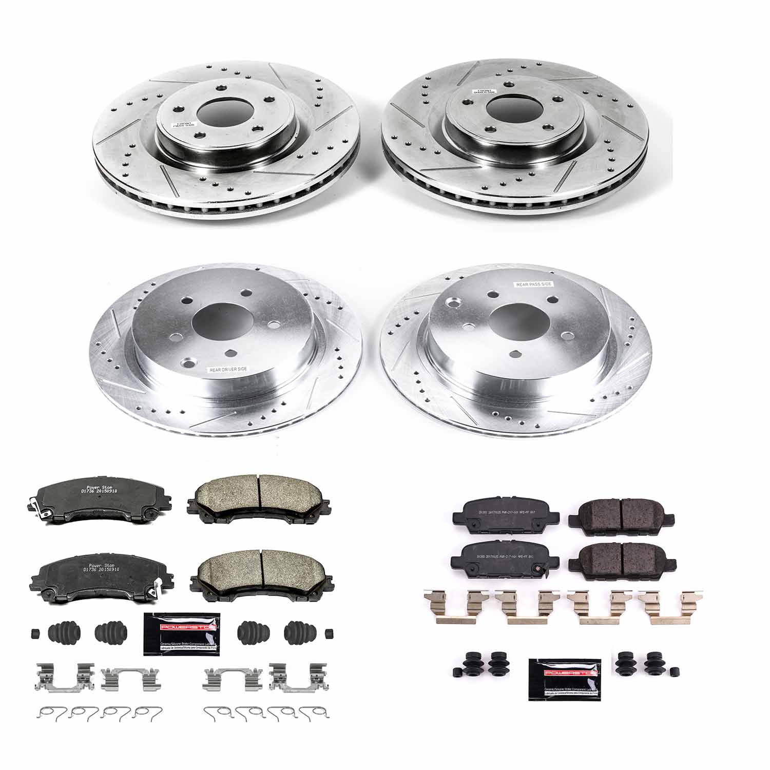 Z23 Daily Driver Carbon-Fiber Ceramic Brake Pad and Drilled & Slotted Rotor Kit