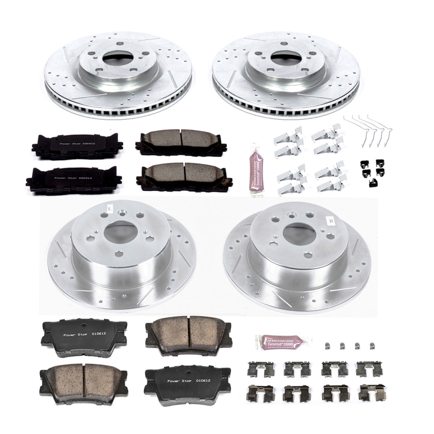 Z23 Daily Driver Carbon-Fiber Ceramic Brake Pad and Drilled & Slotted Rotor Kit