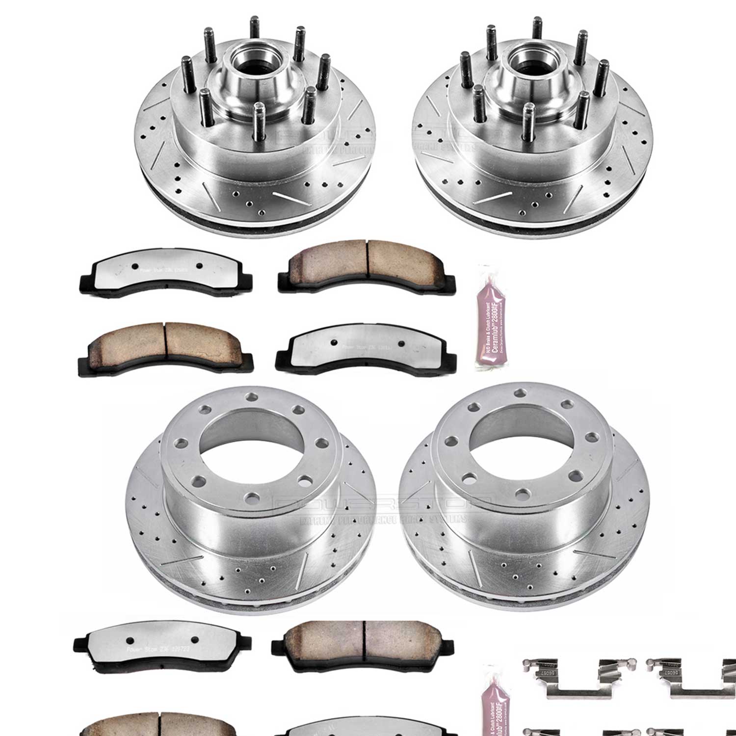 Z36 Truck and SUV Carbon-Fiber Ceramic Brake Pad and Drilled & Slotted Rotor Kit
