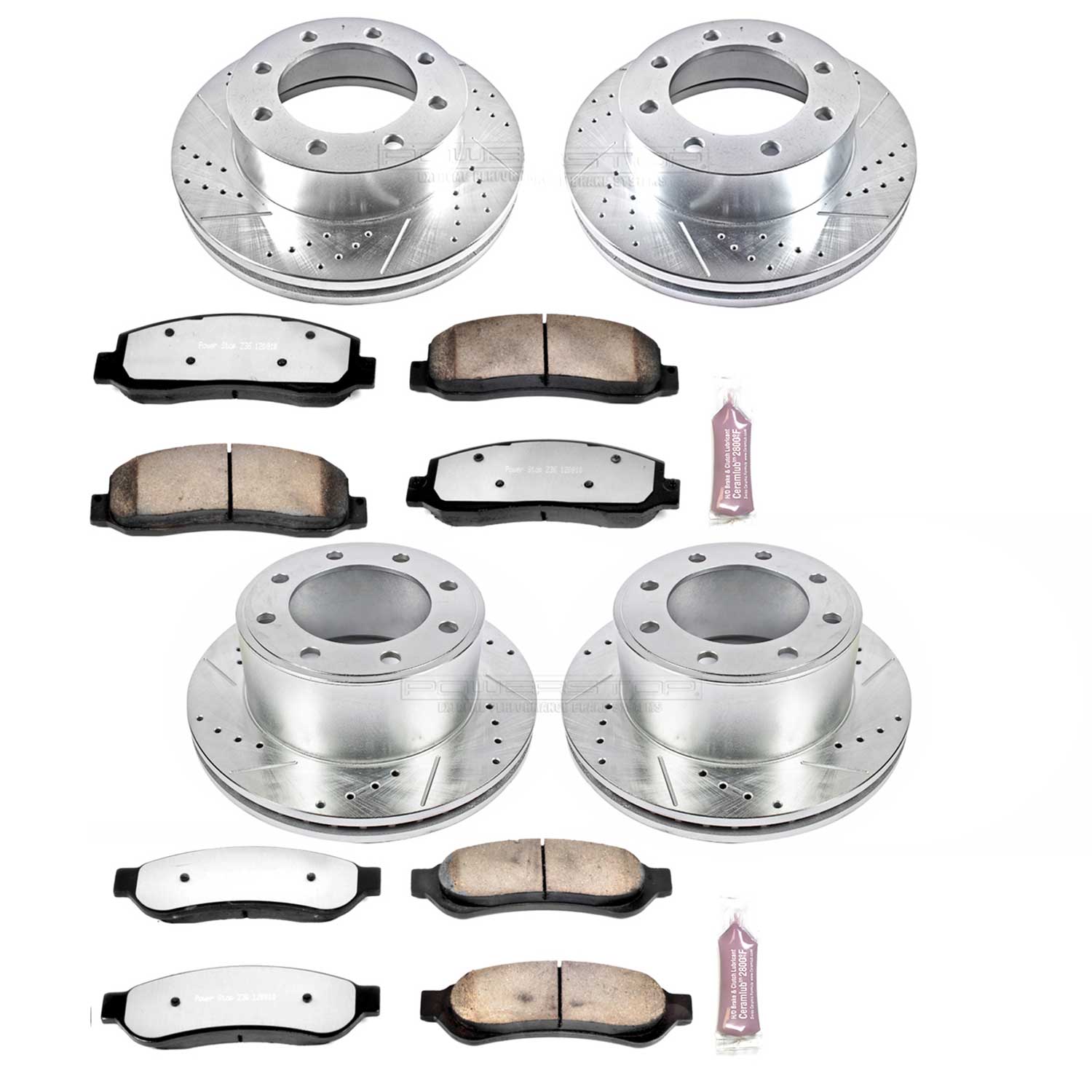 Z36 Truck and SUV Carbon-Fiber Ceramic Brake Pad and Drilled & Slotted Rotor Kit