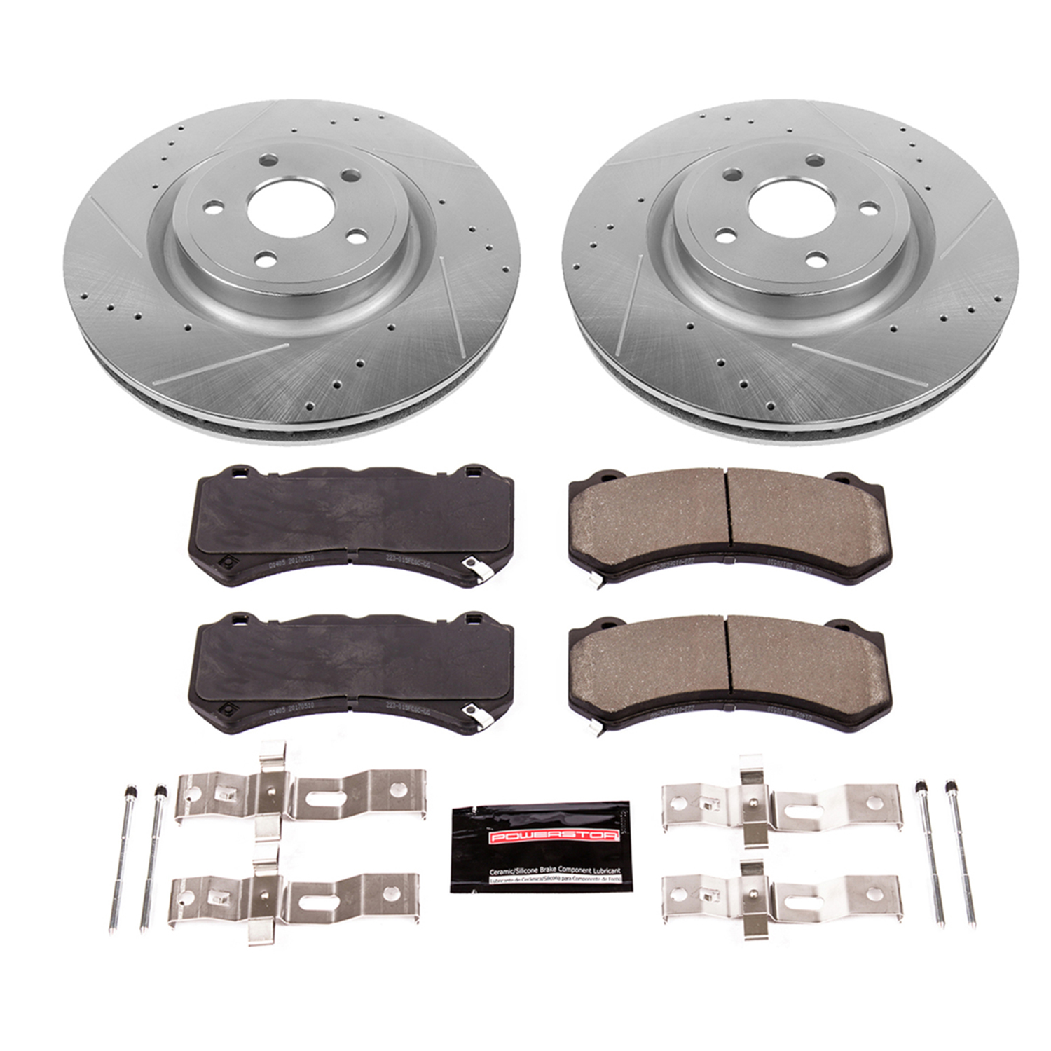Z23 Daily Driver Carbon-Fiber Ceramic Brake Pad and Drilled & Slotted Rotor Kit