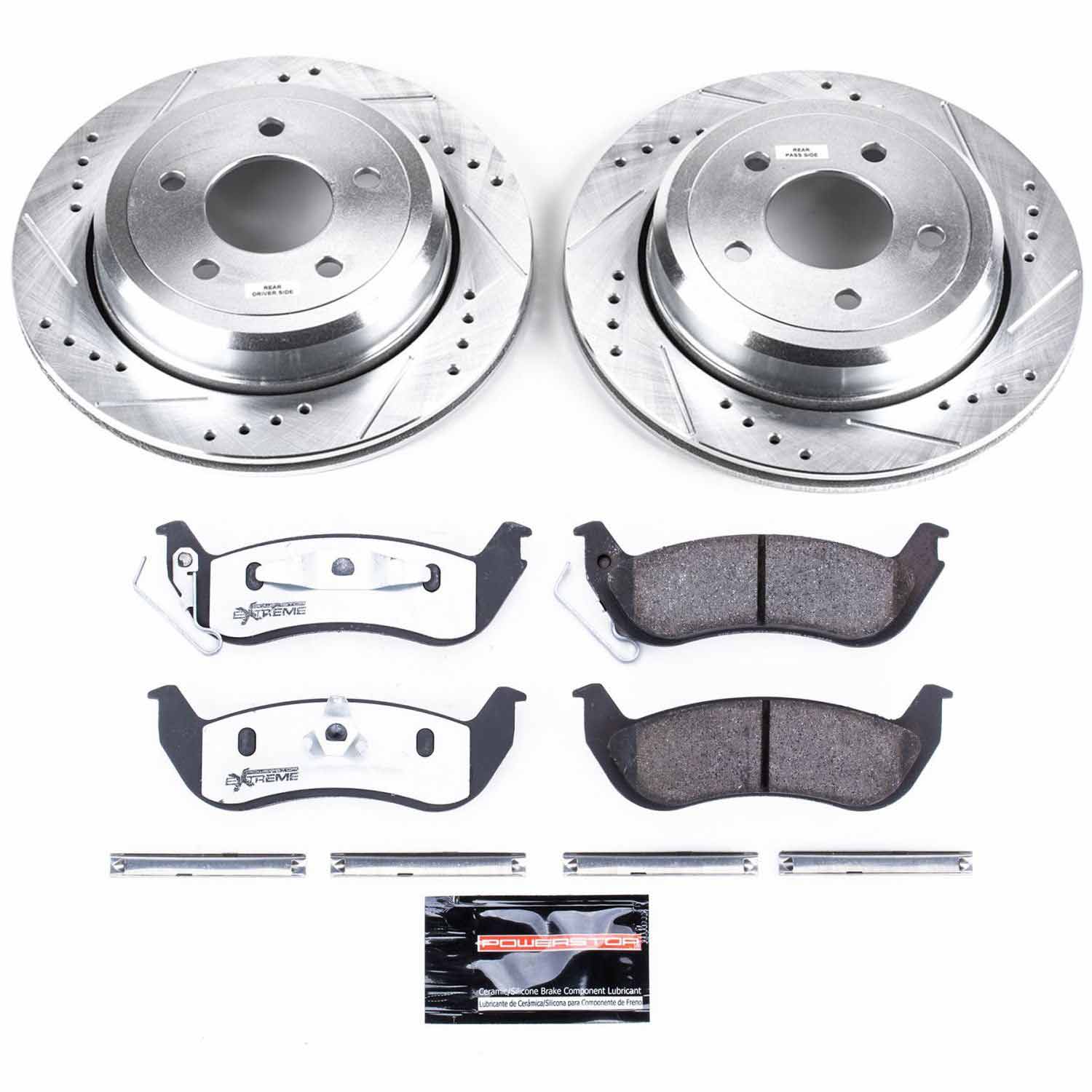 Z26 Street Performance Ceramic Brake Pad and Drilled & Slotted Rotor Kit