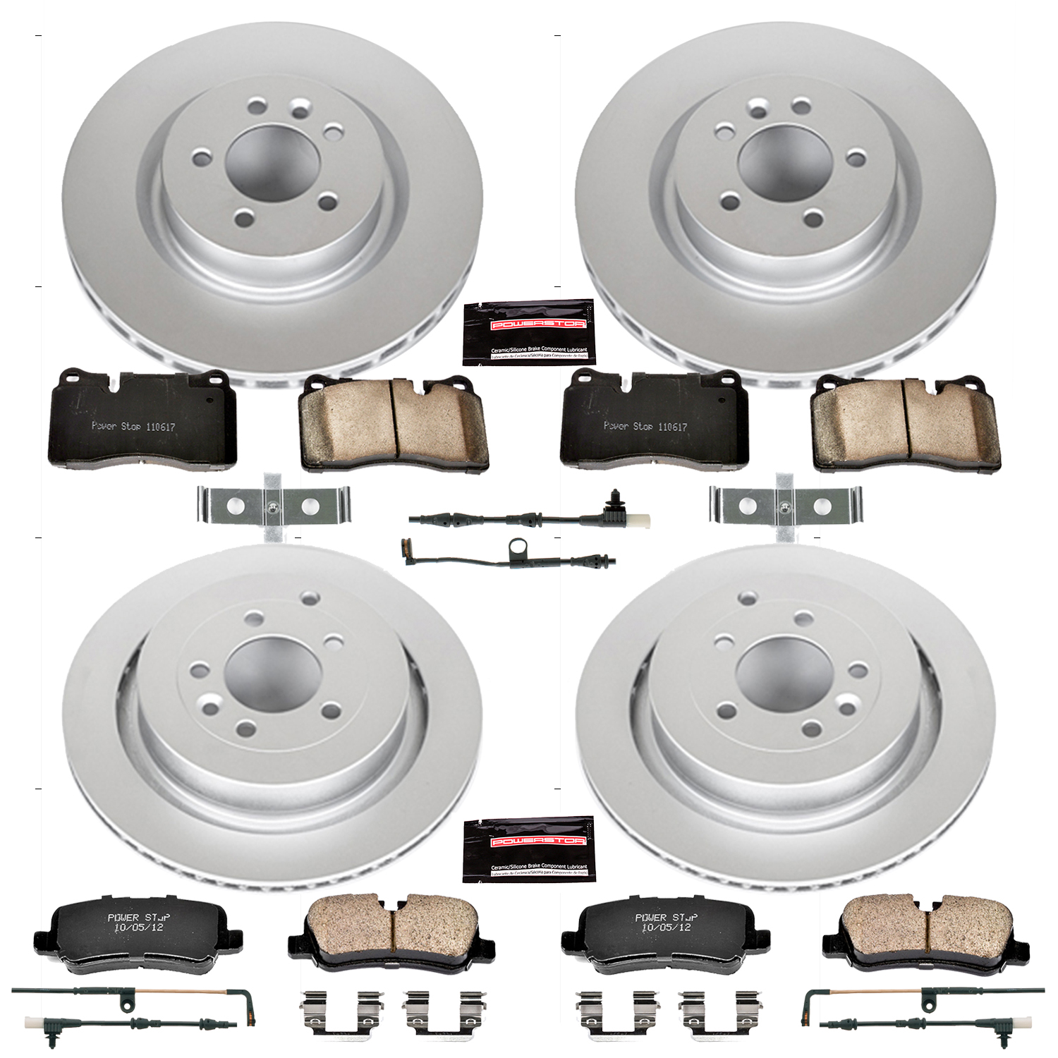 Evolution Coated Rotor And Carbon-Fiber Ceramic Brake Pad Kit