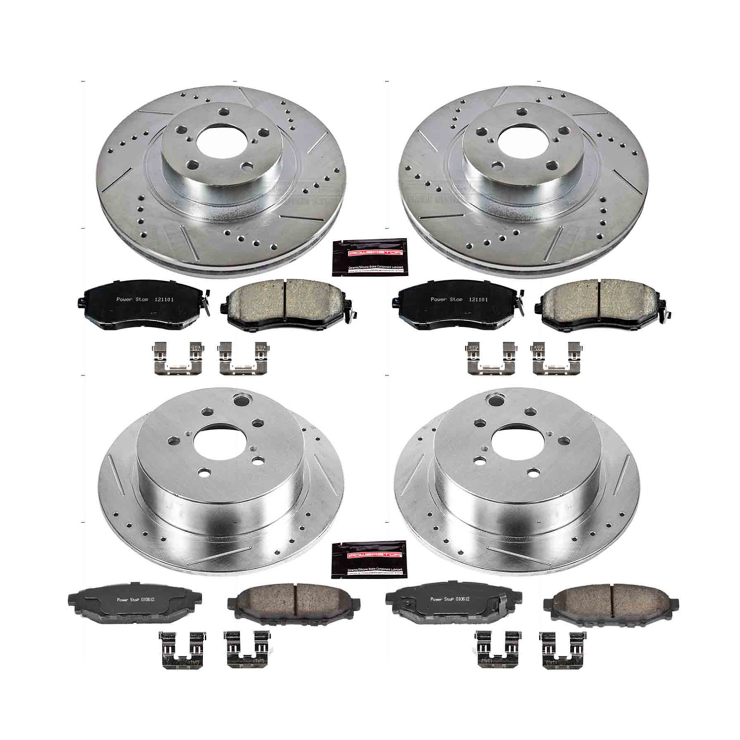 Z23 Daily Driver Carbon-Fiber Ceramic Brake Pad and Drilled & Slotted Rotor Kit