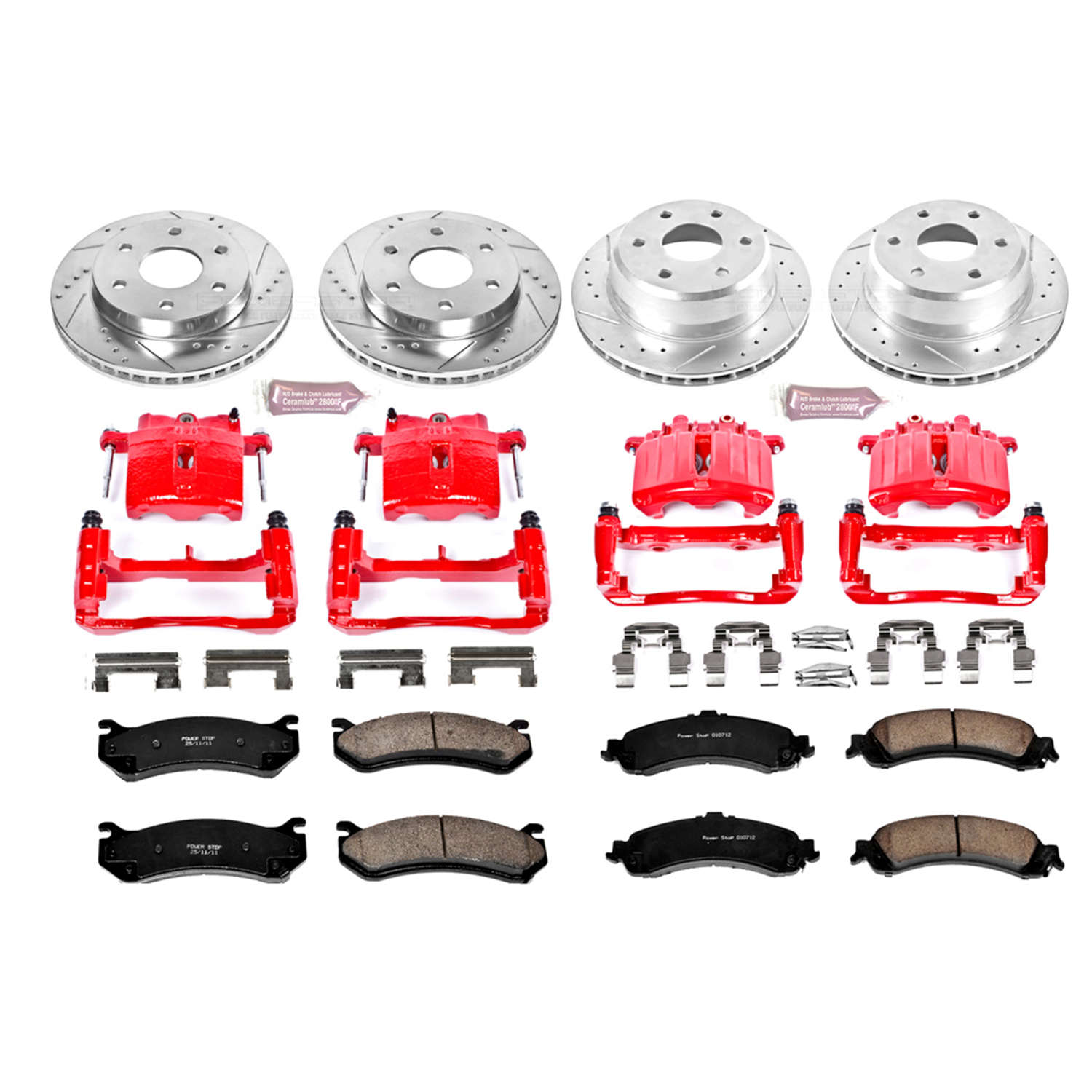 Z23 Daily Driver Carbon-Fiber Ceramic Pads Drilled & Slotted Rotor & Caliper Kit