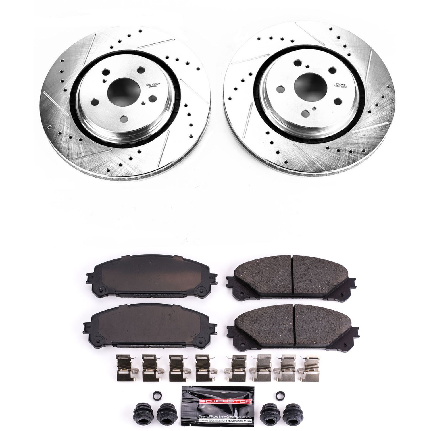 Z23 Daily Driver Carbon-Fiber Ceramic Brake Pad and Drilled & Slotted Rotor Kit