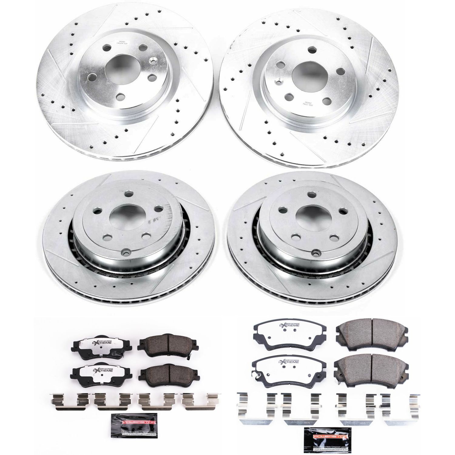Z26 Street Performance Ceramic Brake Pad and Drilled & Slotted Rotor Kit