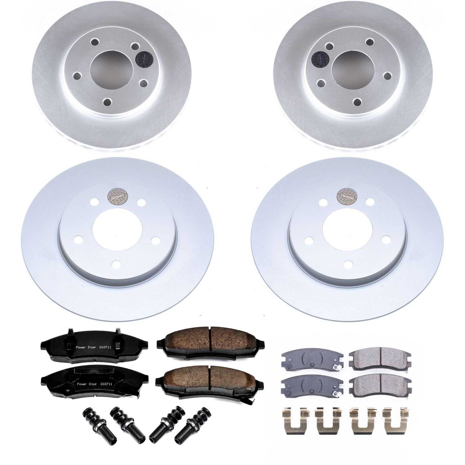 Evolution Coated Rotor And Low-Dust Ceramic Brake Pad Kit