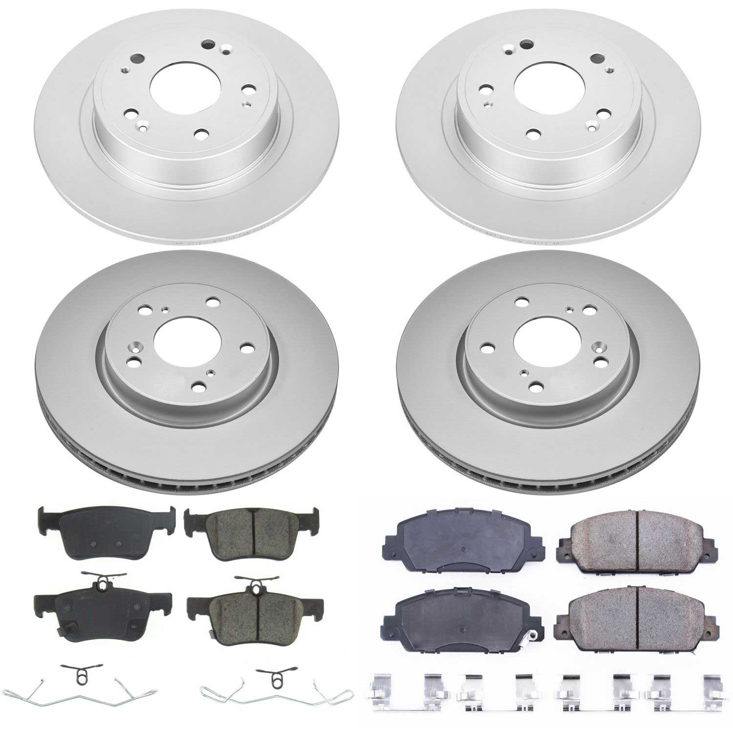 Evolution Coated Rotor And Low-Dust Ceramic Brake Pad Kit