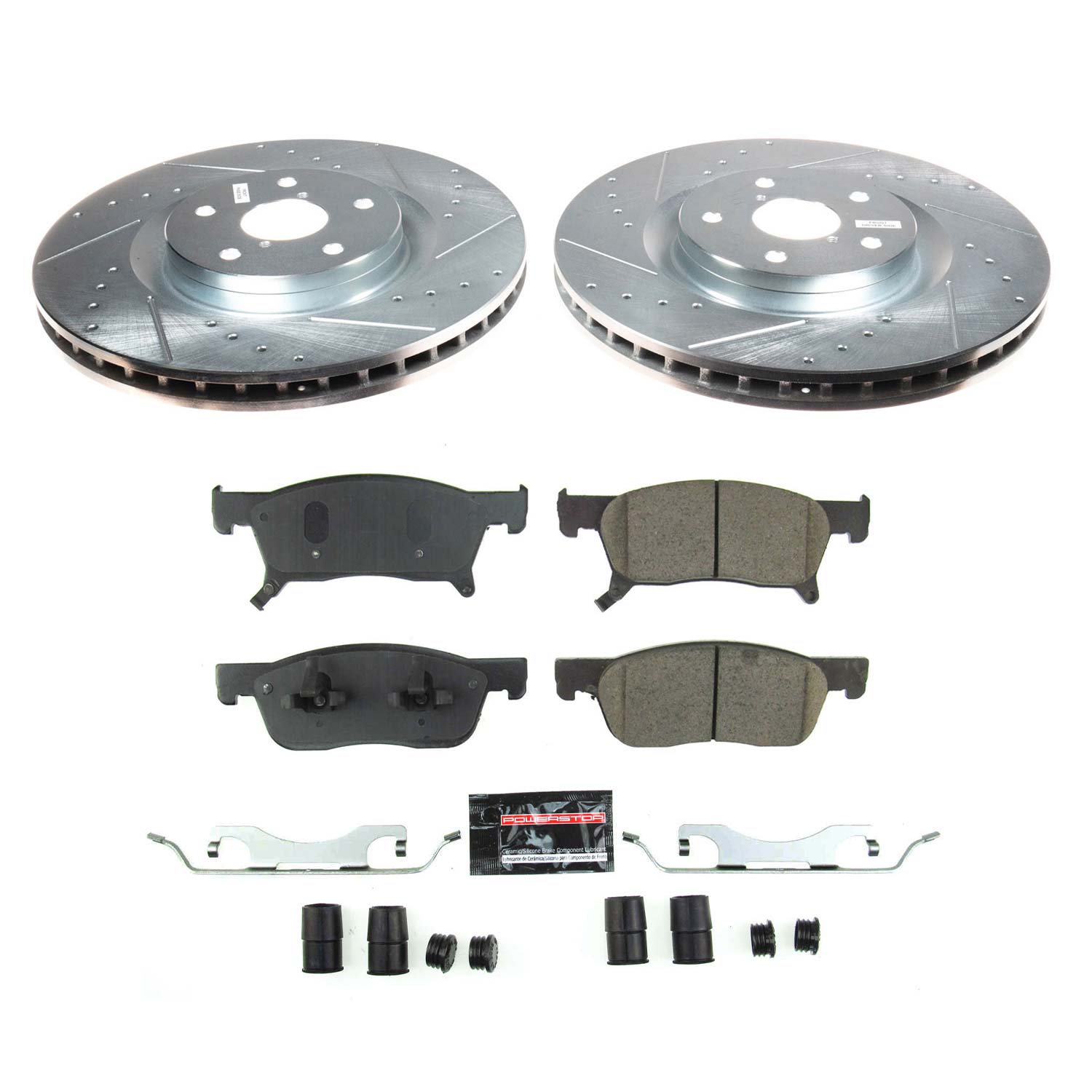 Z23 Daily Driver Carbon-Fiber Ceramic Brake Pad and Drilled & Slotted Rotor Kit