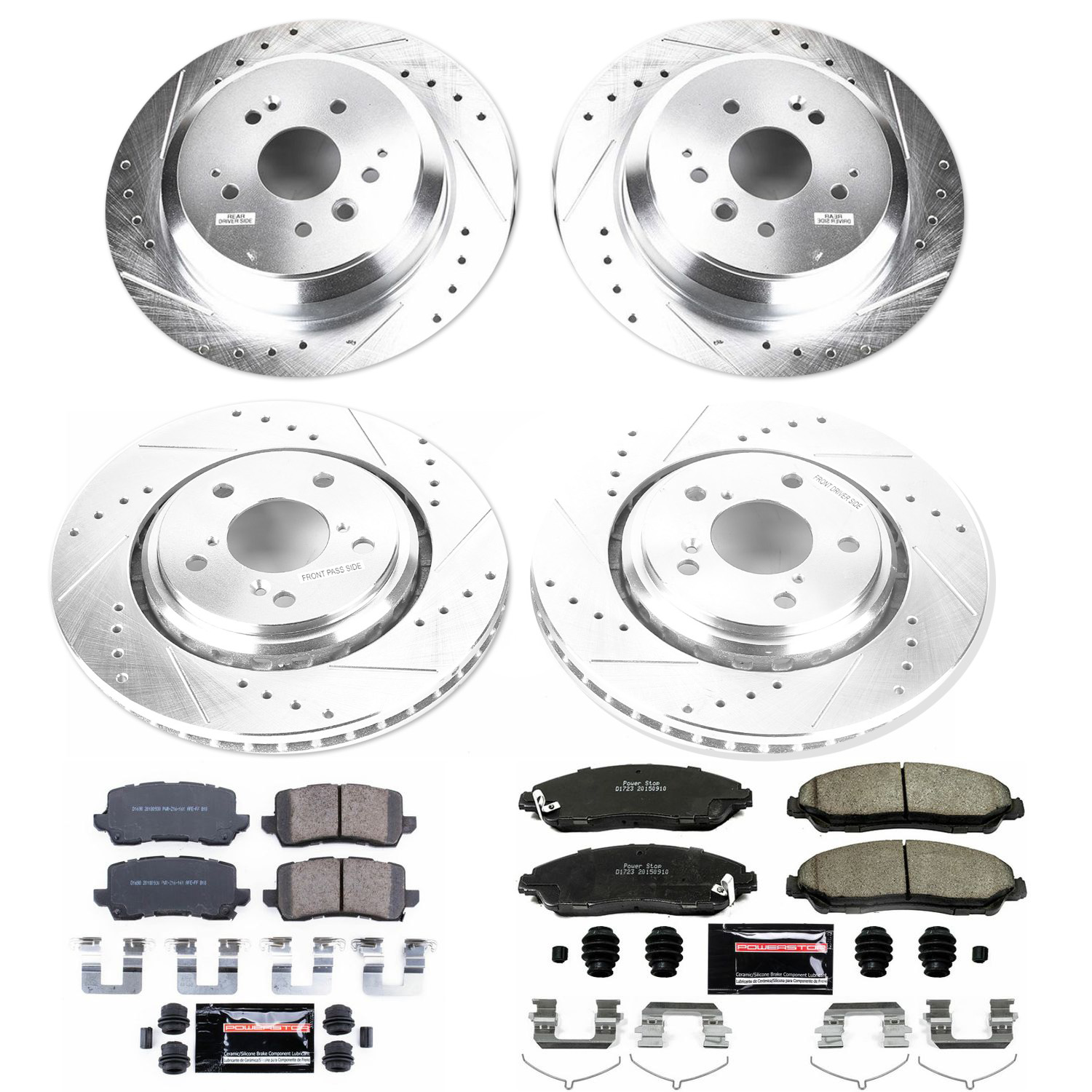Z23 Daily Driver Carbon-Fiber Ceramic Brake Pad and Drilled & Slotted Rotor Kit