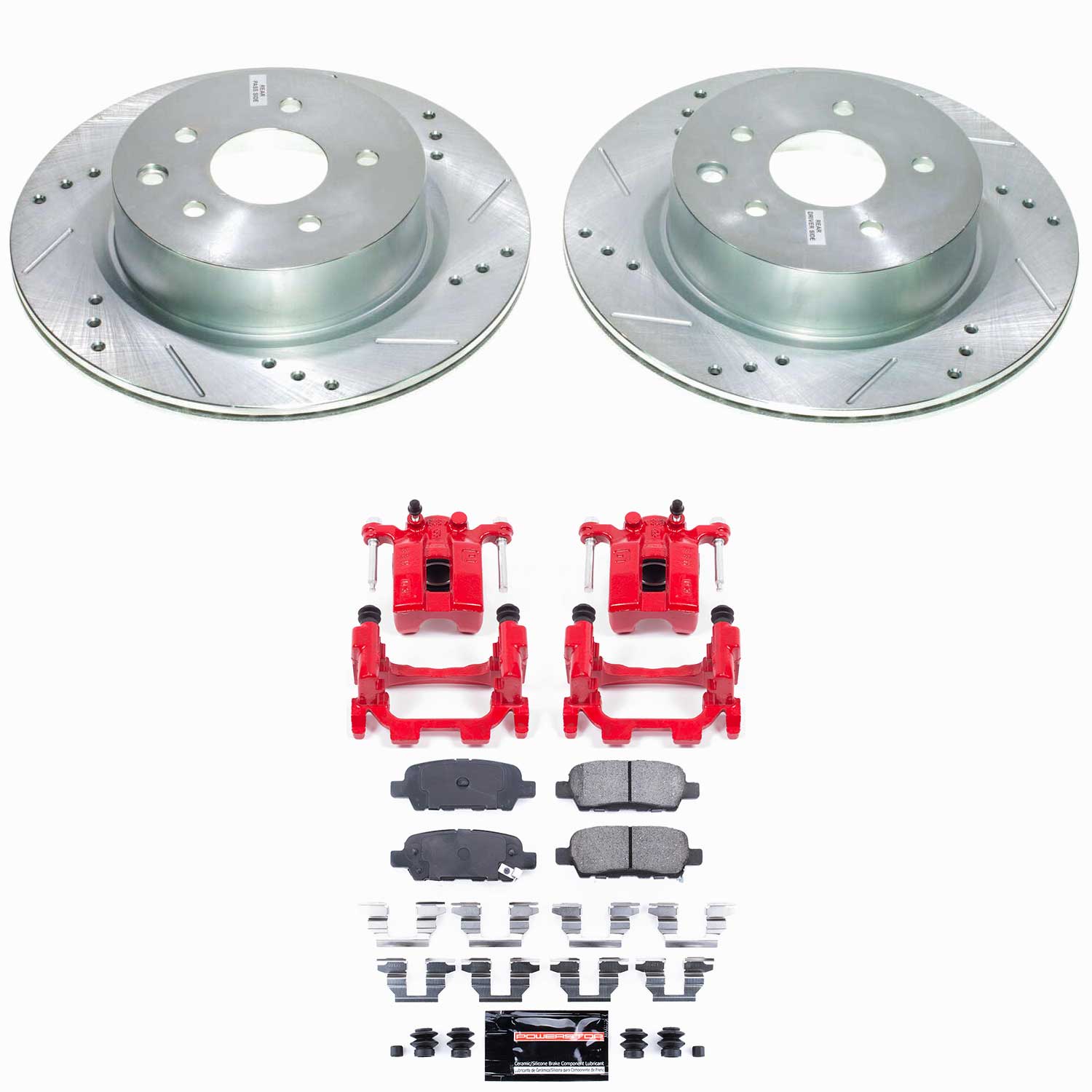 Z23 Daily Driver Carbon-Fiber Ceramic Pads Drilled & Slotted Rotor & Caliper Kit