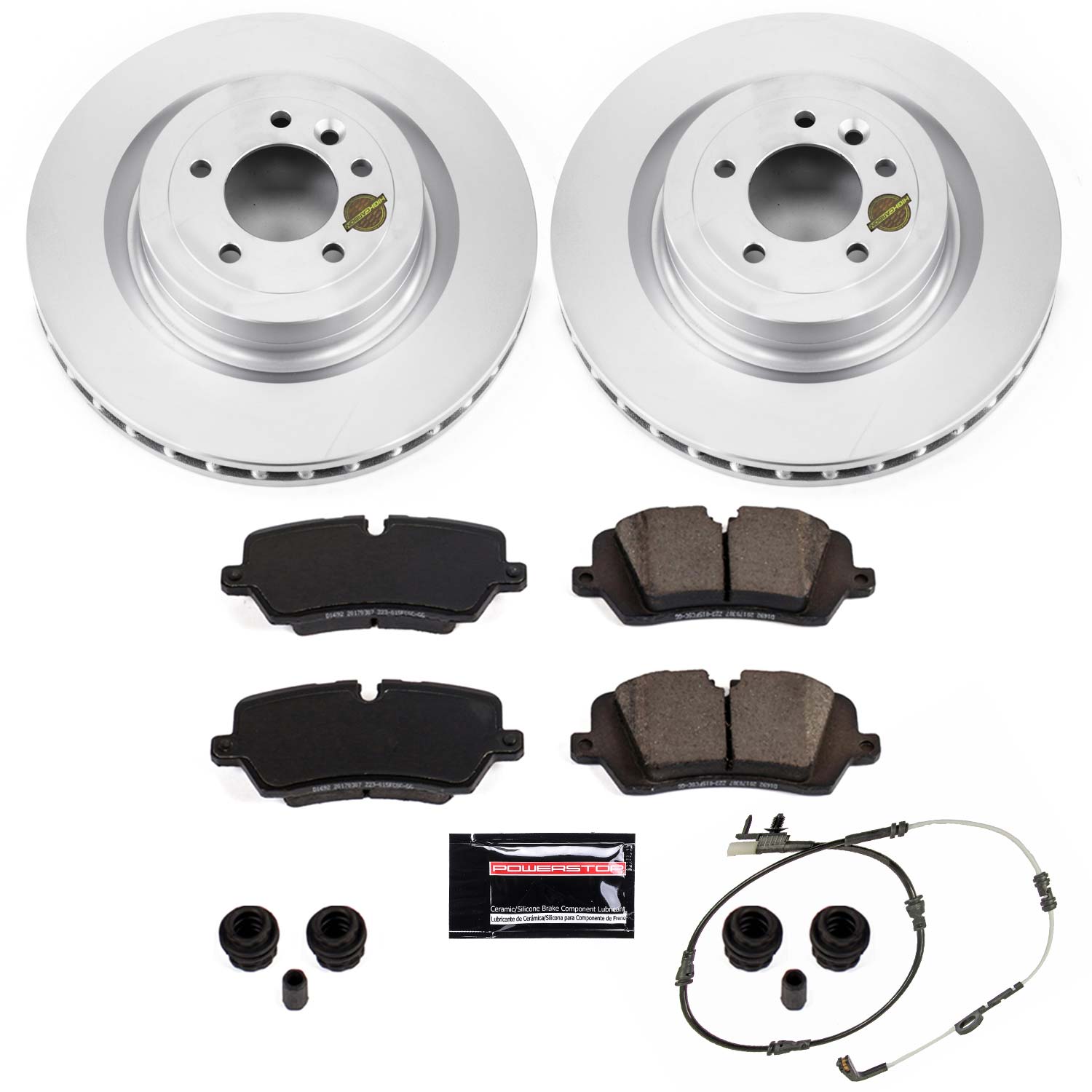 Evolution Coated Rotor And Carbon-Fiber Ceramic Brake Pad Kit