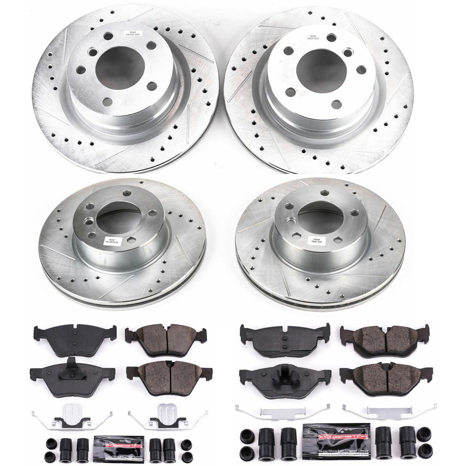 Z23 Daily Driver Carbon-Fiber Ceramic Brake Pad and Drilled & Slotted Rotor Kit