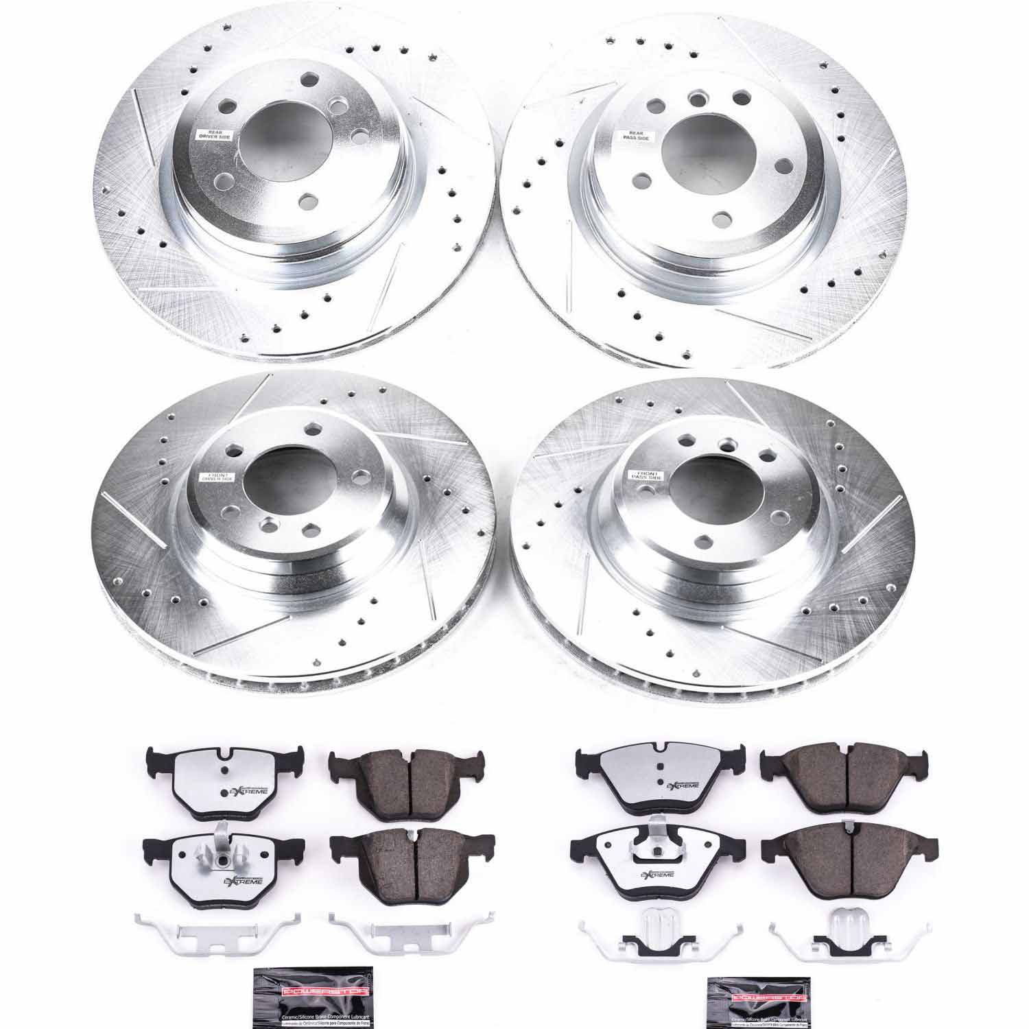 Z26 Street Performance Ceramic Brake Pad and Drilled & Slotted Rotor Kit