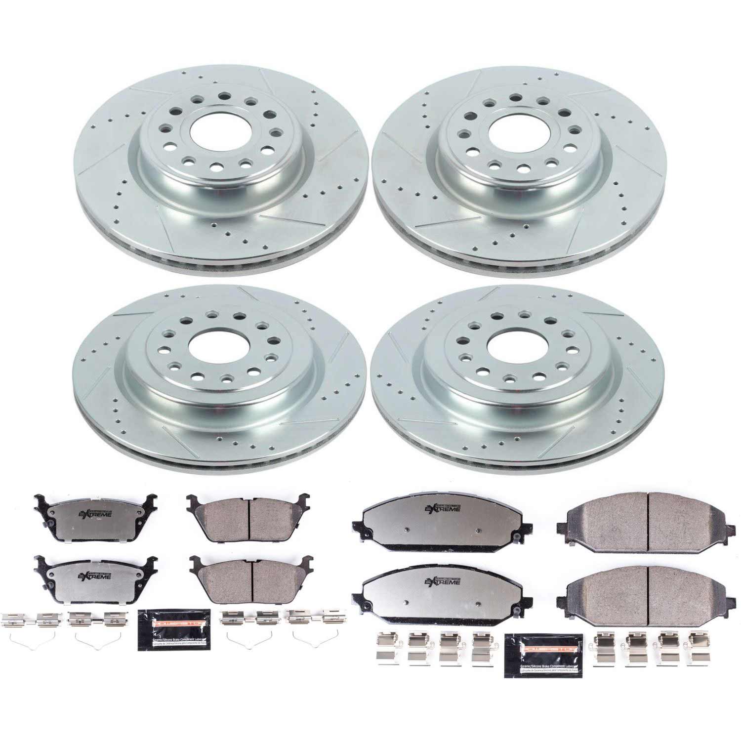 Z36 Truck and SUV Carbon-Fiber Ceramic Brake Pad and Drilled & Slotted Rotor Kit