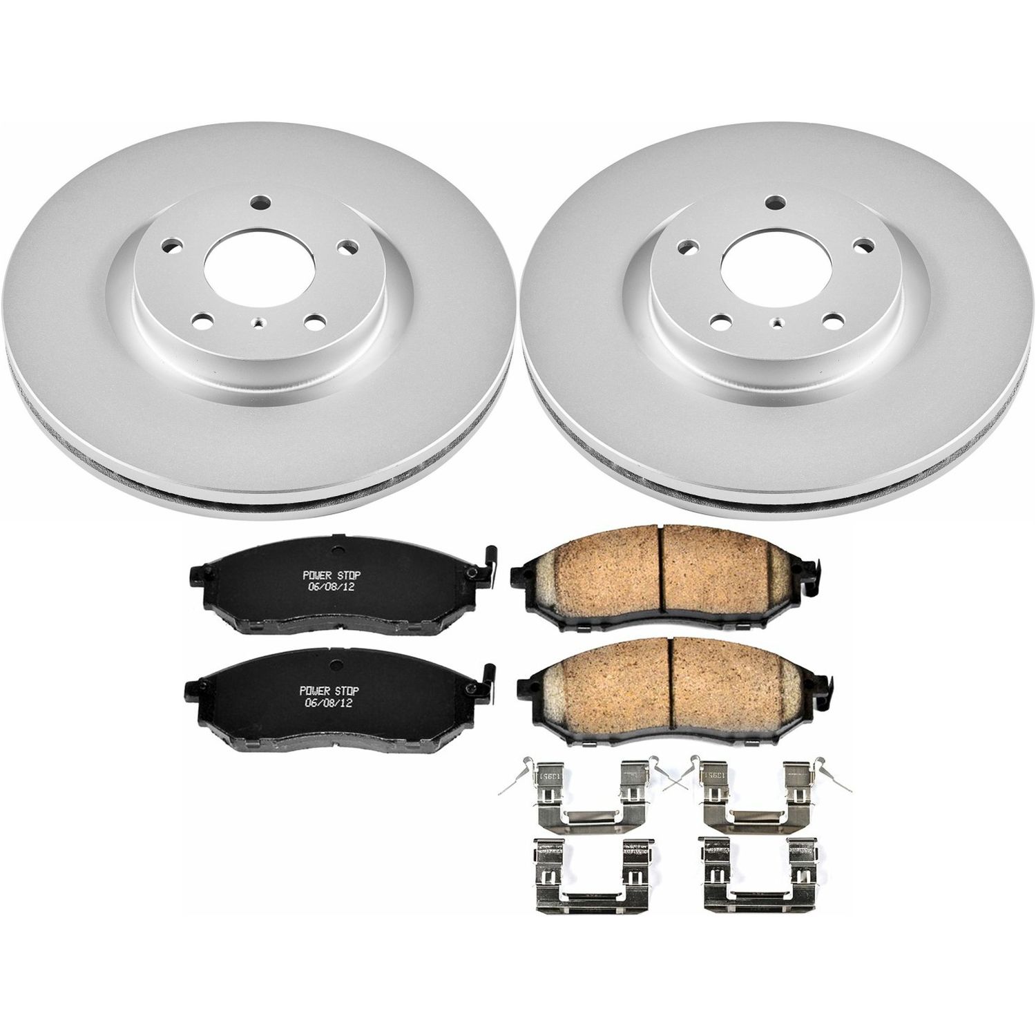Evolution Coated Rotor And Low-Dust Ceramic Brake Pad Kit
