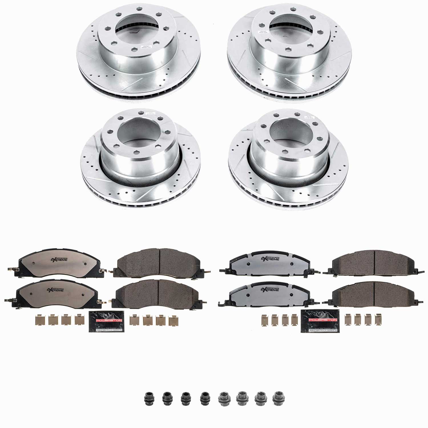Z36 Truck and SUV Carbon-Fiber Ceramic Brake Pad and Drilled & Slotted Rotor Kit