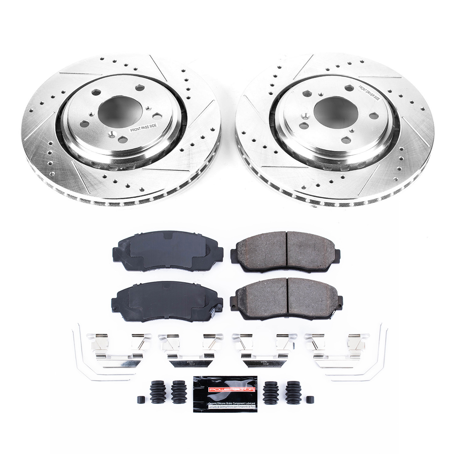 Z23 Daily Driver Carbon-Fiber Ceramic Brake Pad and Drilled & Slotted Rotor Kit