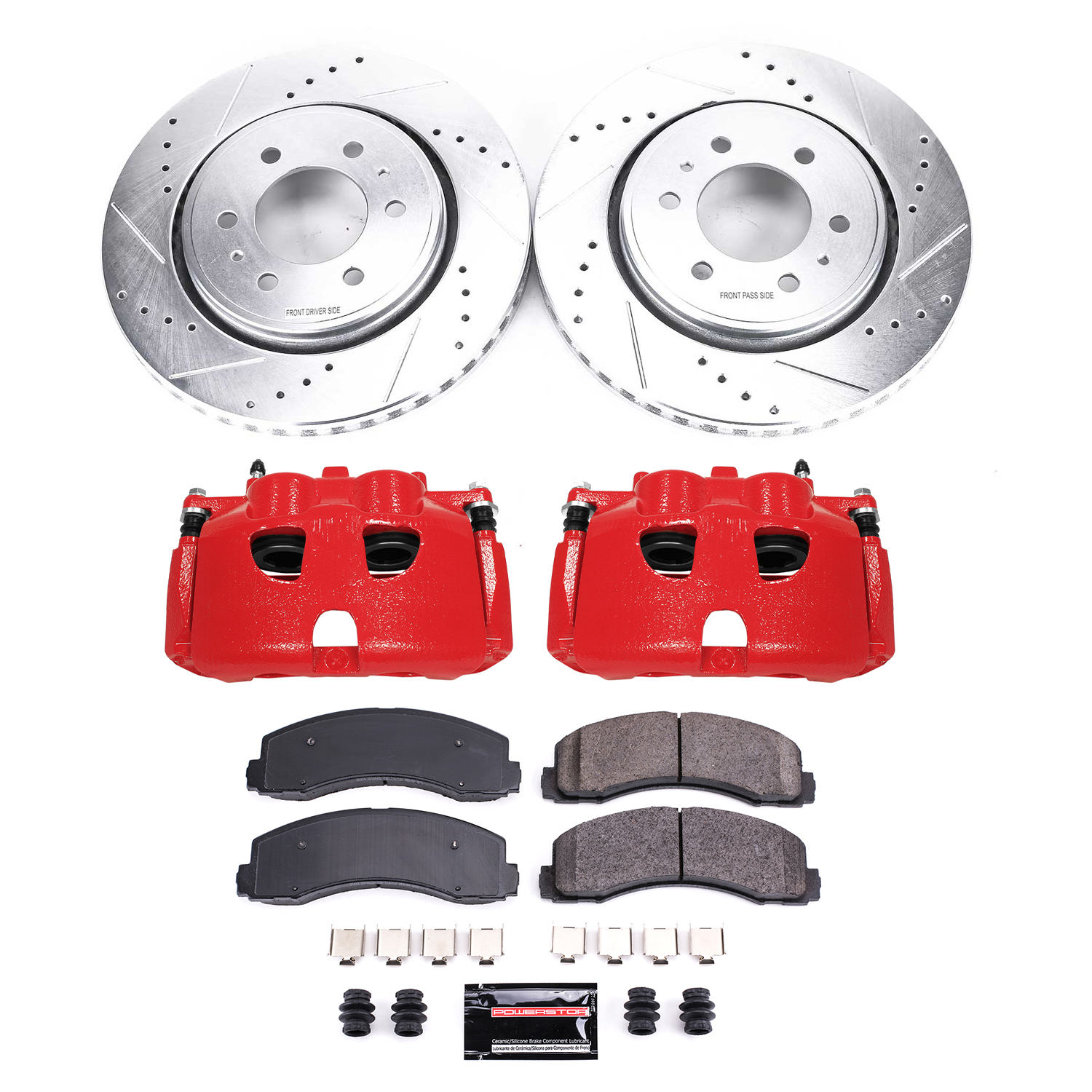 Z23 Daily Driver Carbon-Fiber Ceramic Pads Drilled & Slotted Rotor & Caliper Kit