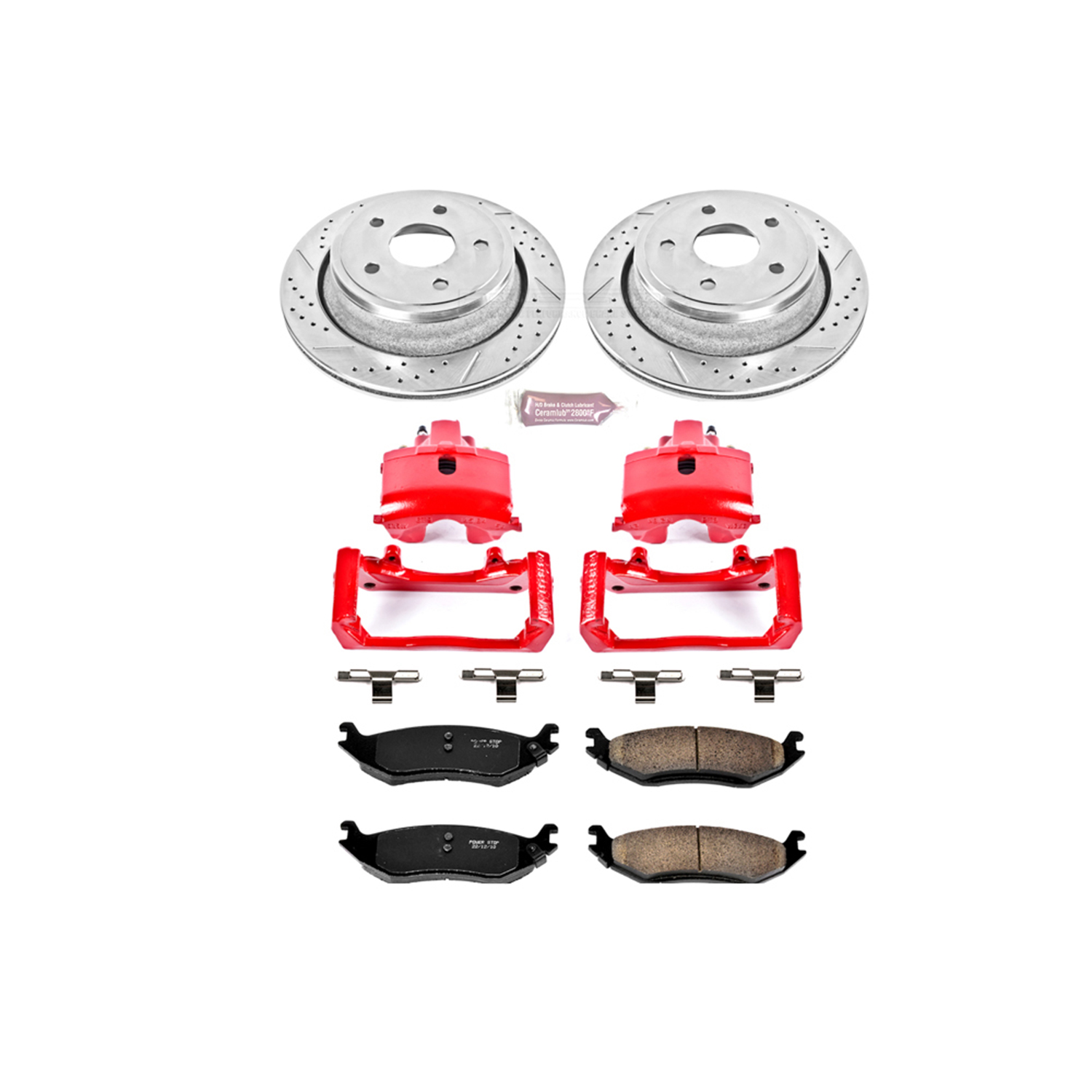 Z23 Daily Driver Carbon-Fiber Ceramic Pads Drilled & Slotted Rotor & Caliper Kit