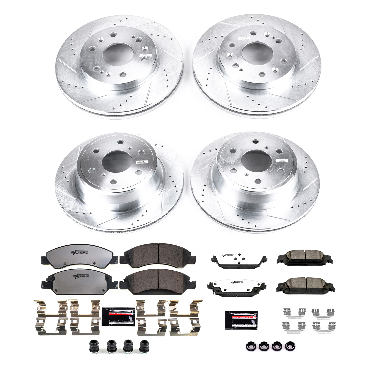 Z36 Truck and SUV Carbon-Fiber Ceramic Brake Pad and Drilled & Slotted Rotor Kit
