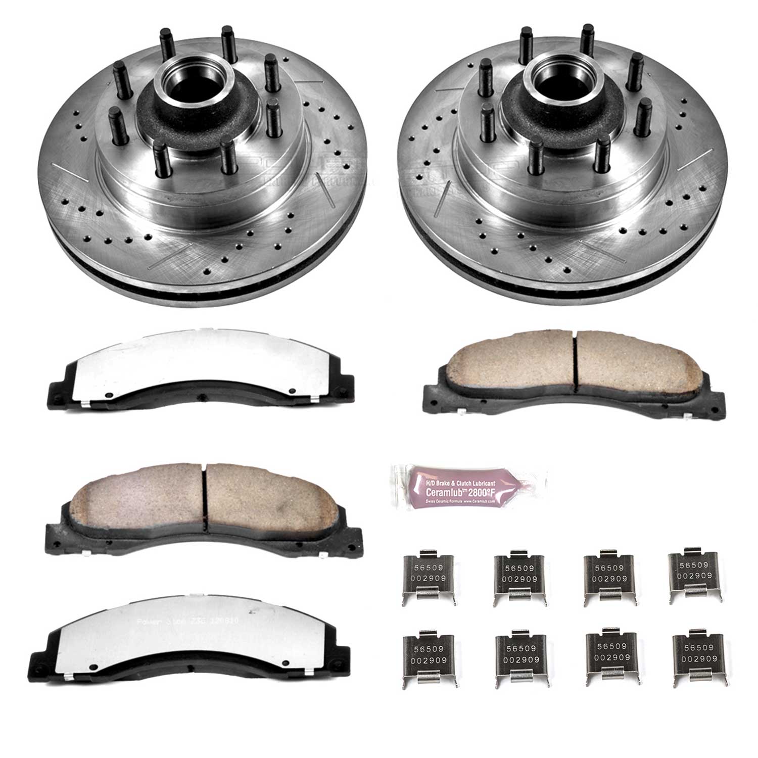 Z36 Truck and SUV Carbon-Fiber Ceramic Brake Pad and Drilled & Slotted Rotor Kit