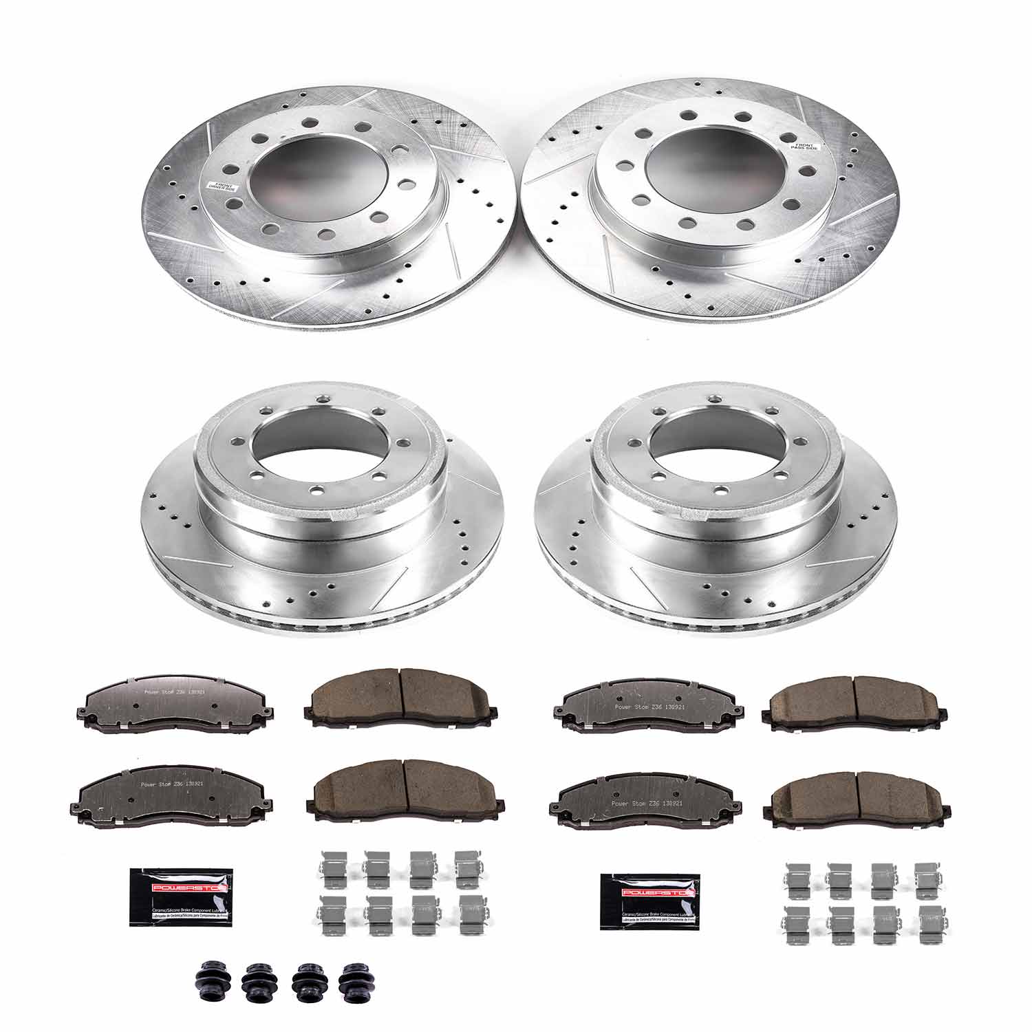 Z36 Truck and SUV Carbon-Fiber Ceramic Brake Pad and Drilled & Slotted Rotor Kit