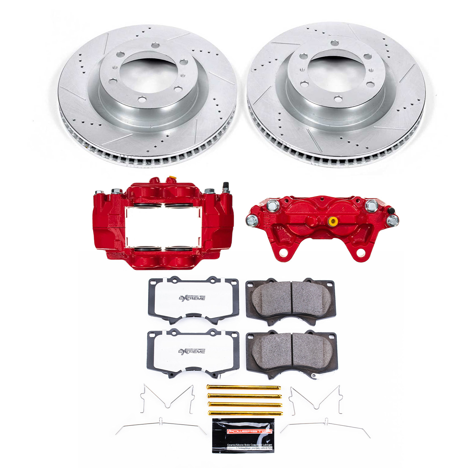 Z36 Truck and SUV Ceramic Brake Pad, Drilled & Slotted Rotor, and Caliper Kit