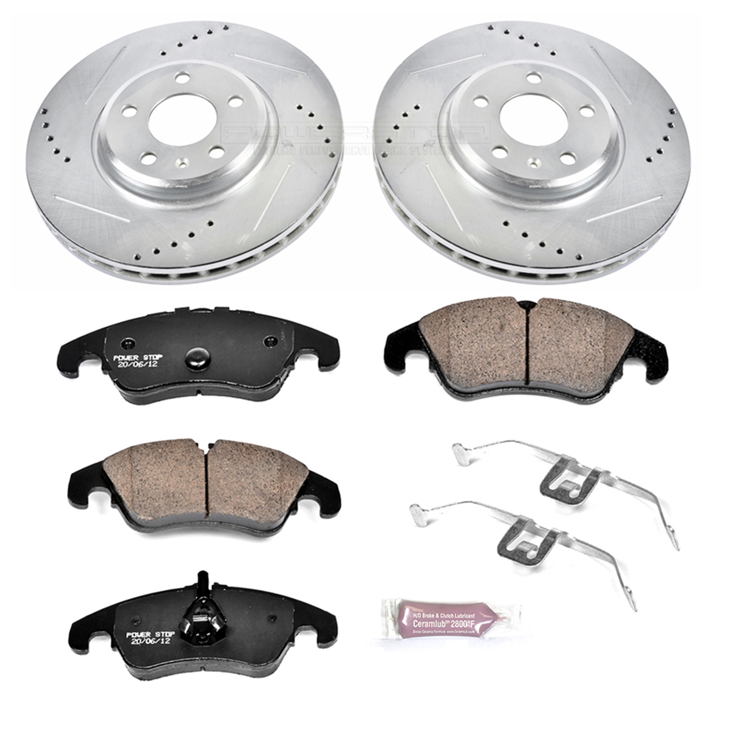 Z23 Daily Driver Carbon-Fiber Ceramic Brake Pad and Drilled & Slotted Rotor Kit