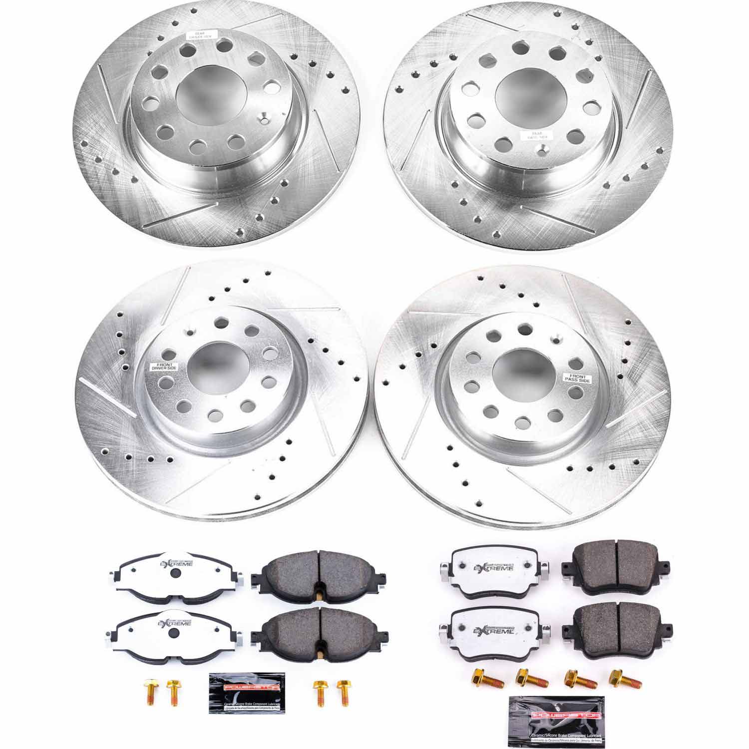Z26 Street Performance Ceramic Brake Pad and Drilled & Slotted Rotor Kit