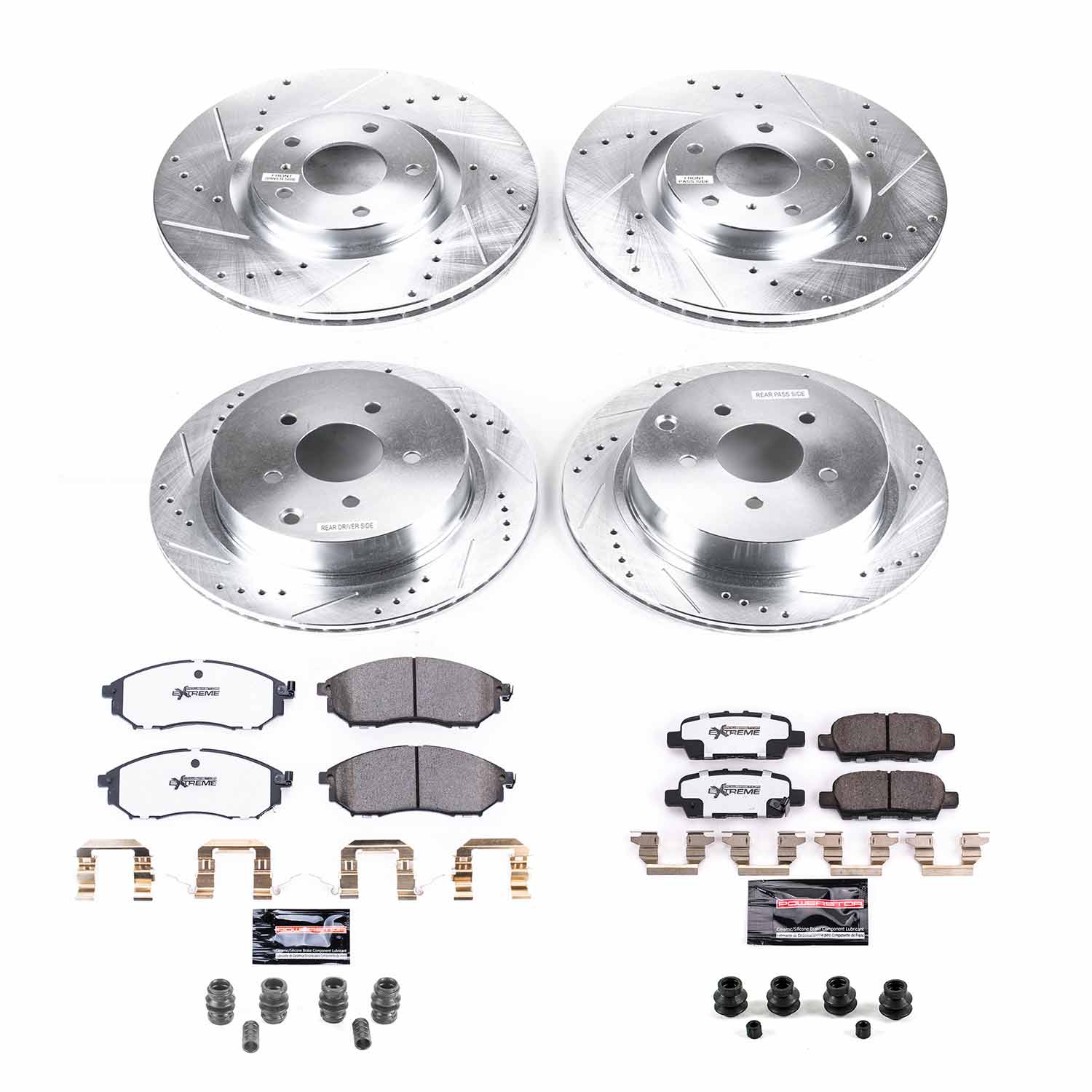 Z26 Street Performance Ceramic Brake Pad and Drilled & Slotted Rotor Kit