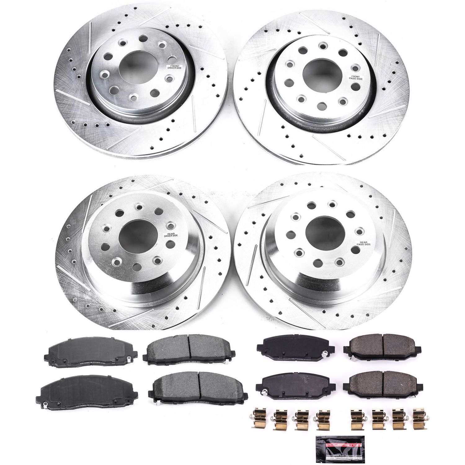 Z23 Daily Driver Carbon-Fiber Ceramic Brake Pad and Drilled & Slotted Rotor Kit