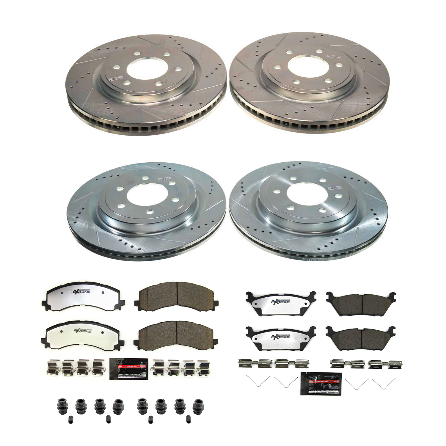 Z36 Truck and SUV Carbon-Fiber Ceramic Brake Pad and Drilled & Slotted Rotor Kit