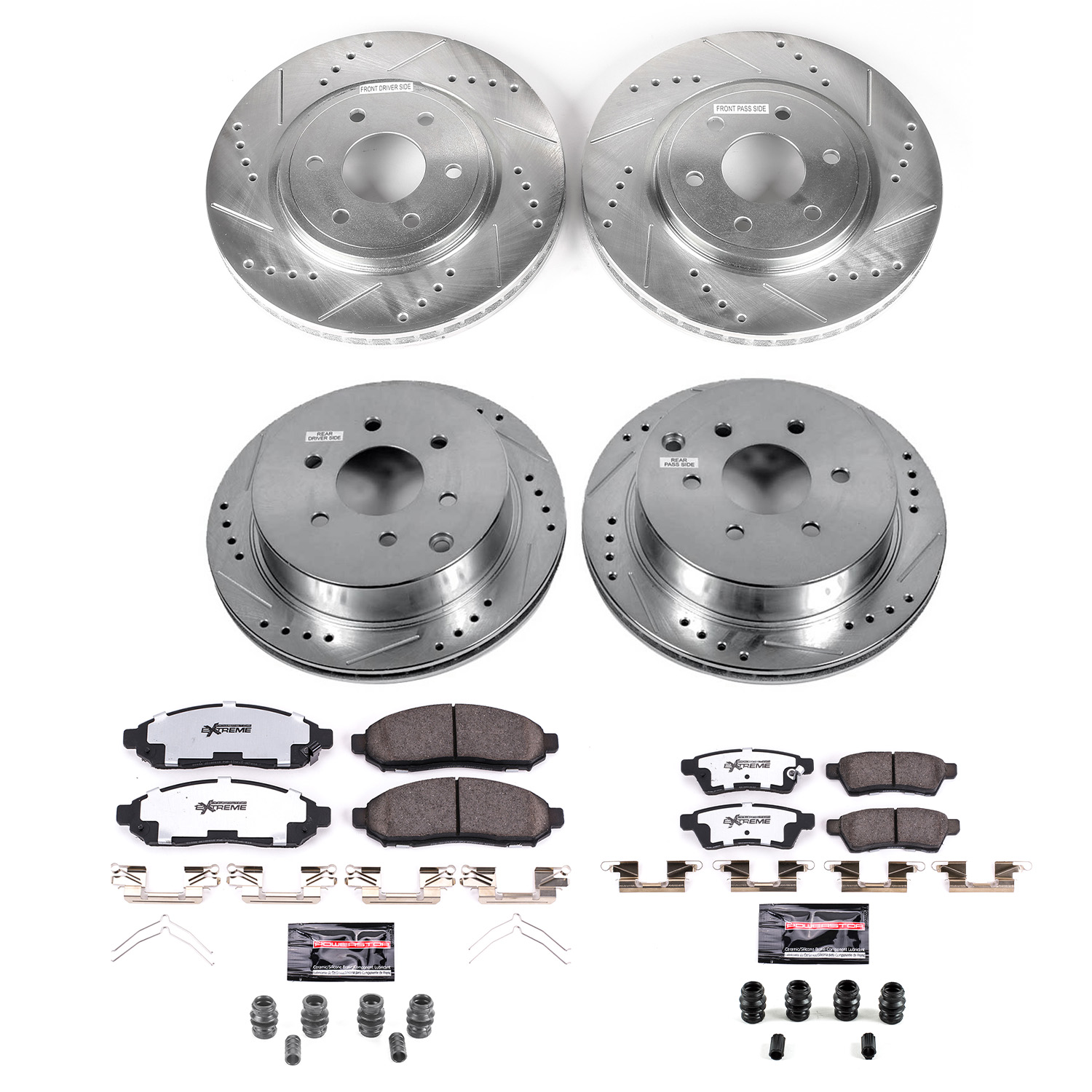 Z36 Truck and SUV Carbon-Fiber Ceramic Brake Pad and Drilled & Slotted Rotor Kit
