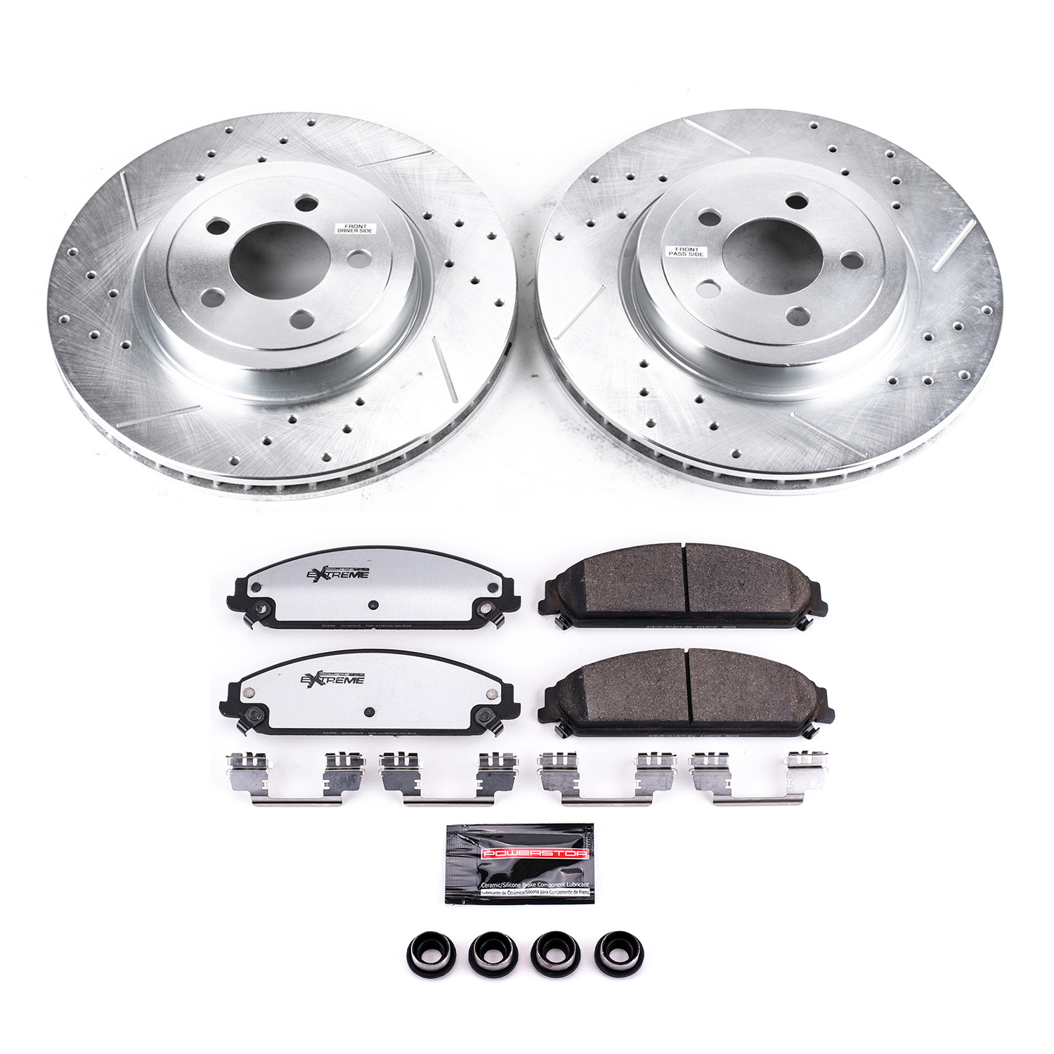 Z26 Street Performance Ceramic Brake Pad and Drilled & Slotted Rotor Kit