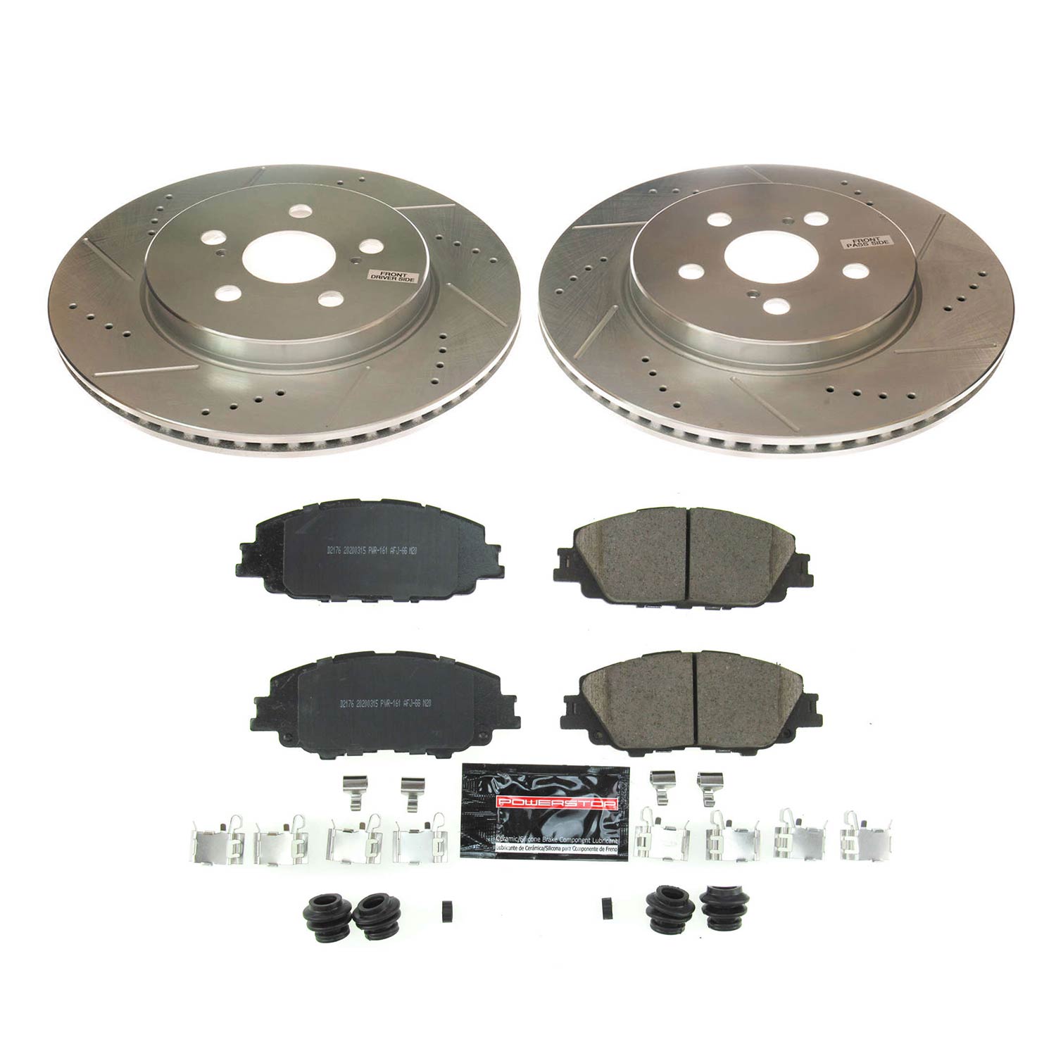 Z23 Daily Driver Carbon-Fiber Ceramic Brake Pad and Drilled & Slotted Rotor Kit
