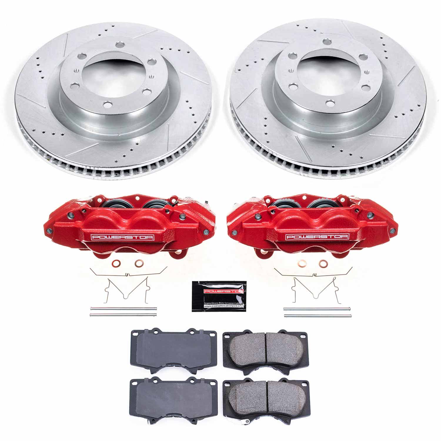 Z23 Daily Driver Carbon-Fiber Ceramic Pads Drilled & Slotted Rotor & Caliper Kit