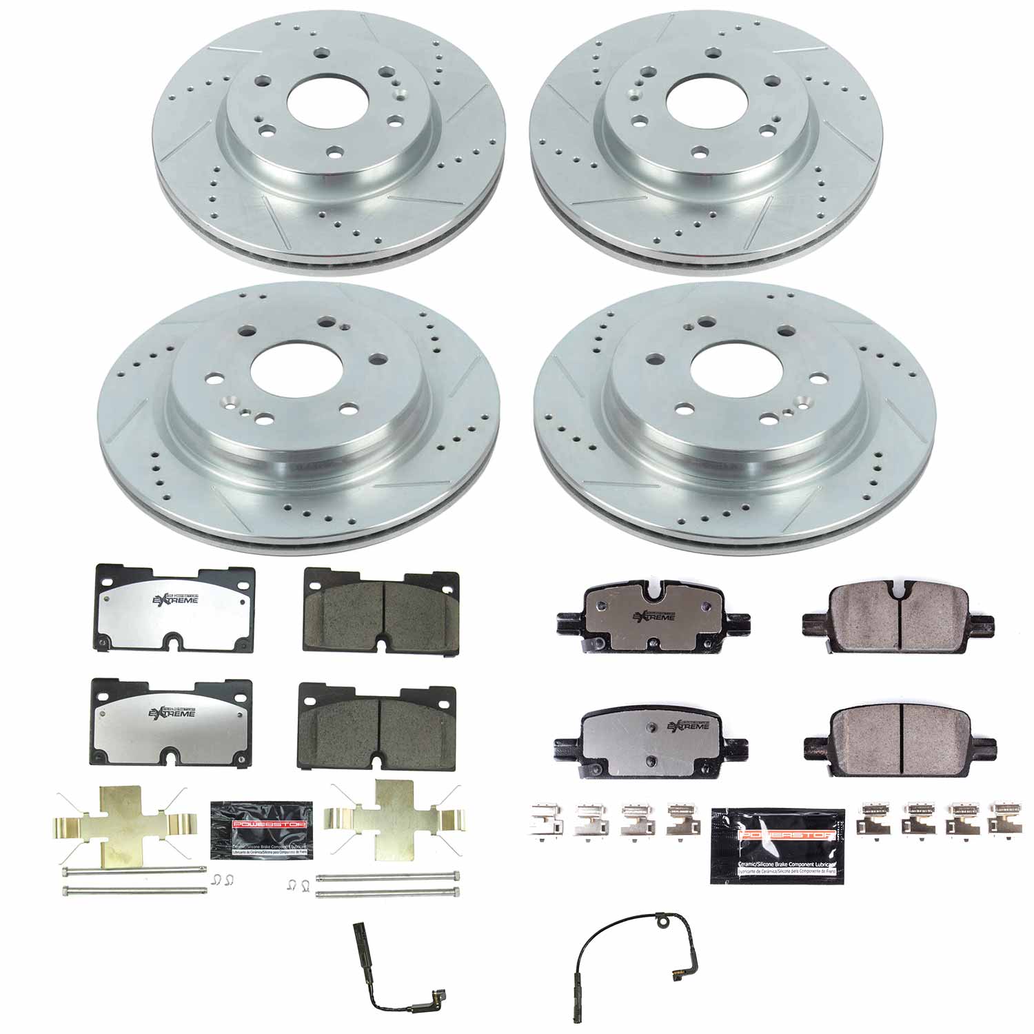 Z36 Truck and SUV Carbon-Fiber Ceramic Brake Pad and Drilled & Slotted Rotor Kit