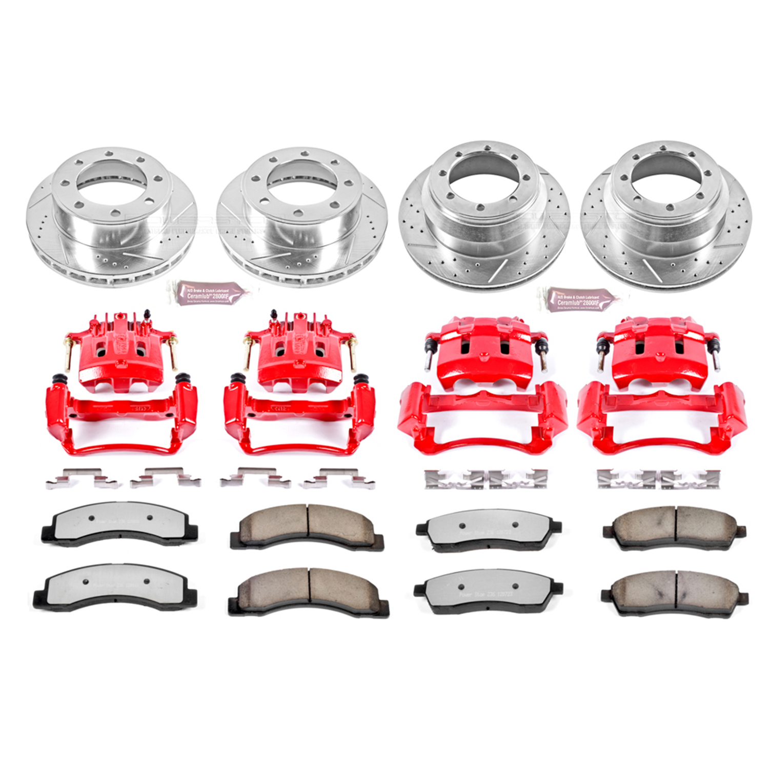 Z36 Truck and SUV Ceramic Brake Pad, Drilled & Slotted Rotor, and Caliper Kit