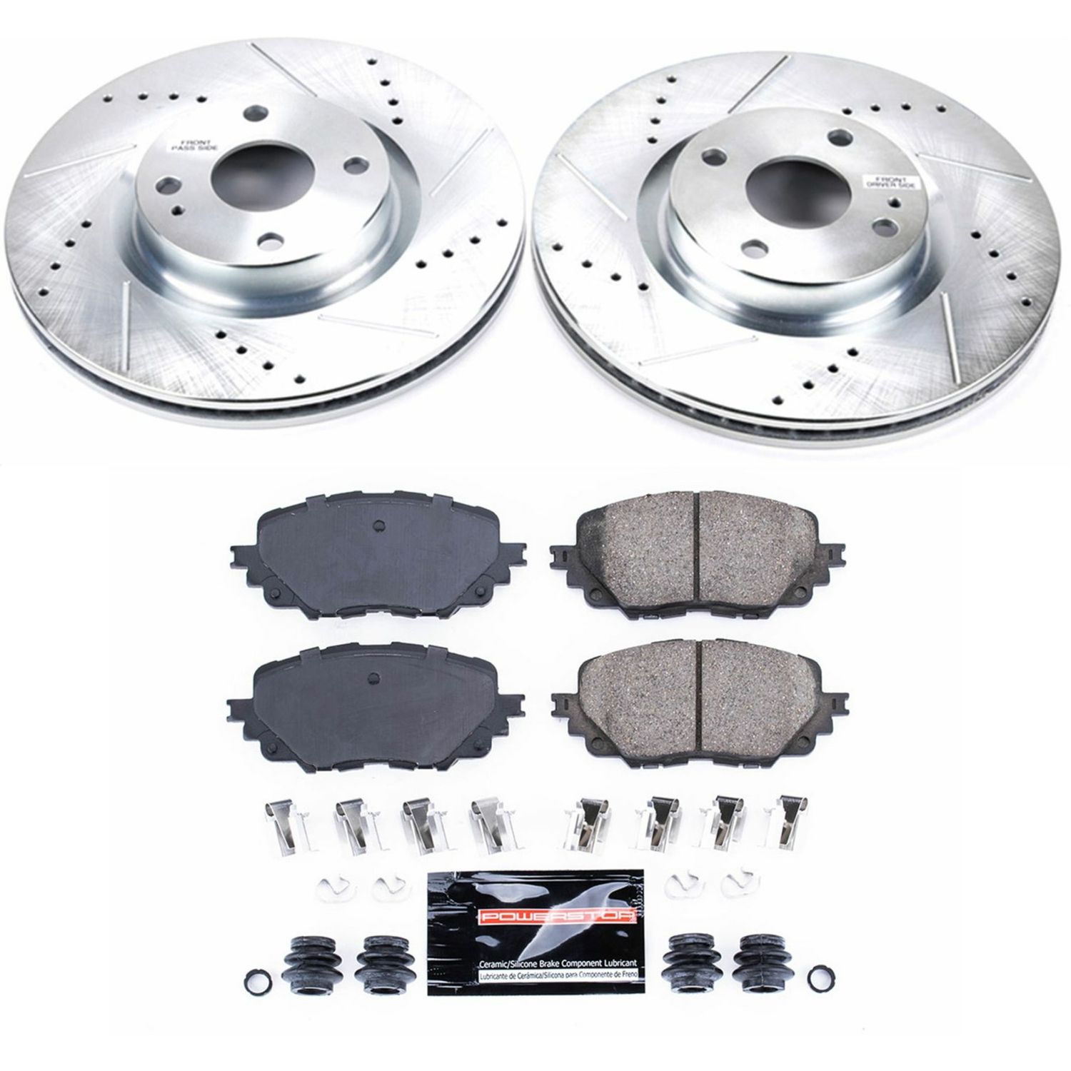 Z23 Daily Driver Carbon-Fiber Ceramic Brake Pad and Drilled & Slotted Rotor Kit