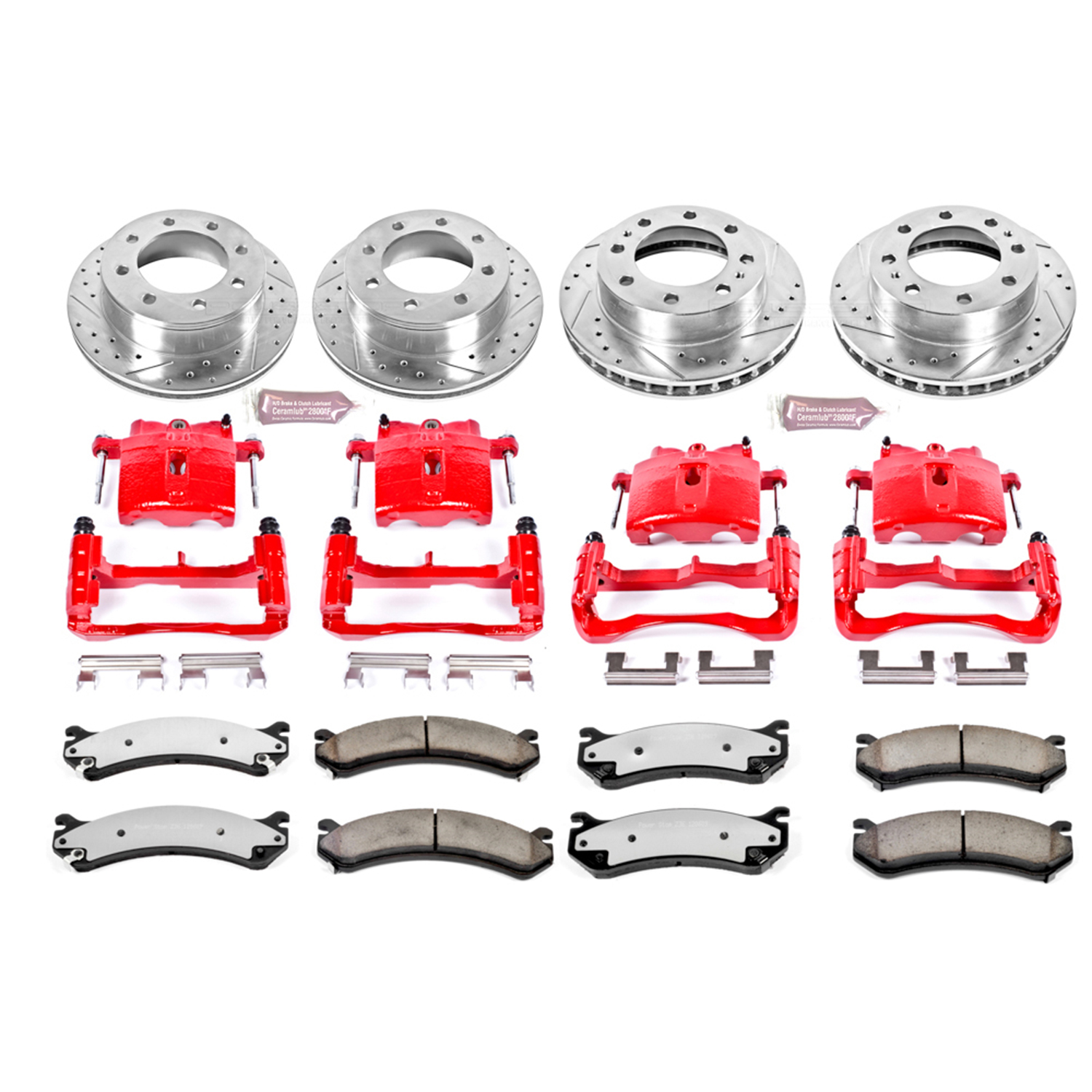 Z36 Truck and SUV Ceramic Brake Pad, Drilled & Slotted Rotor, and Caliper Kit