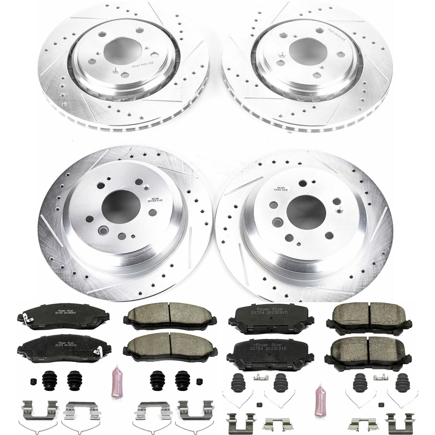 Z23 Daily Driver Carbon-Fiber Ceramic Brake Pad and Drilled & Slotted Rotor Kit