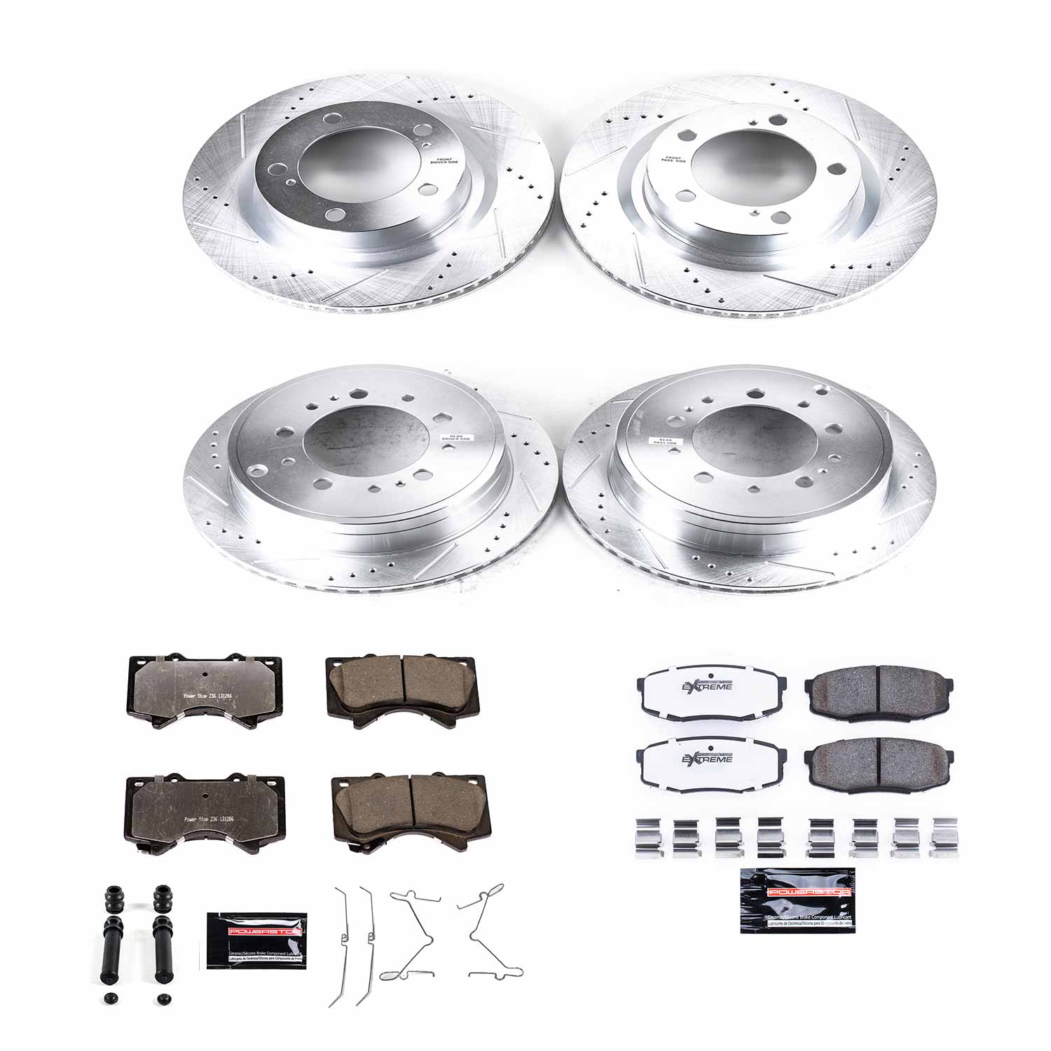 Z36 Truck and SUV Carbon-Fiber Ceramic Brake Pad and Drilled & Slotted Rotor Kit
