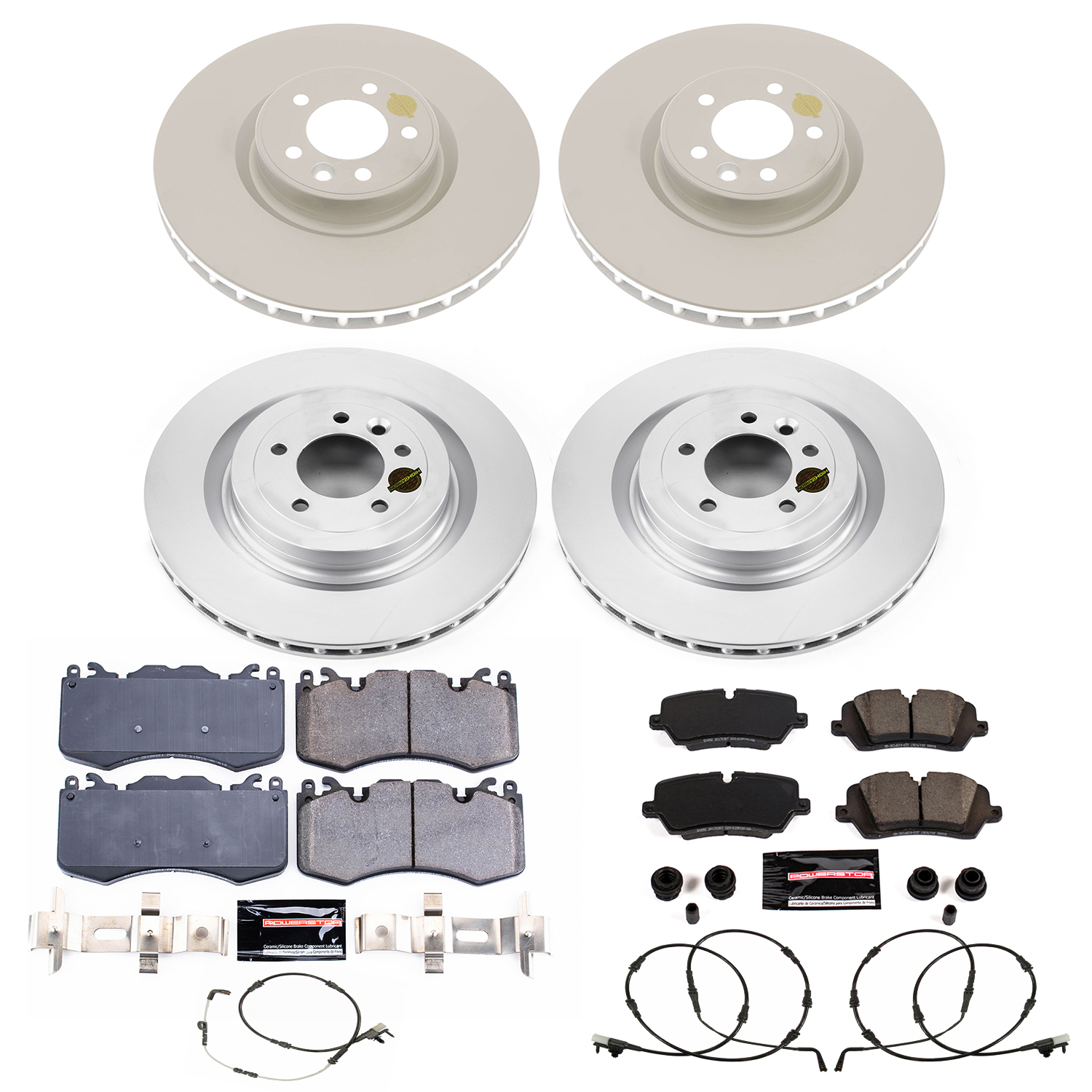 Evolution Coated Rotor And Carbon-Fiber Ceramic Brake Pad Kit