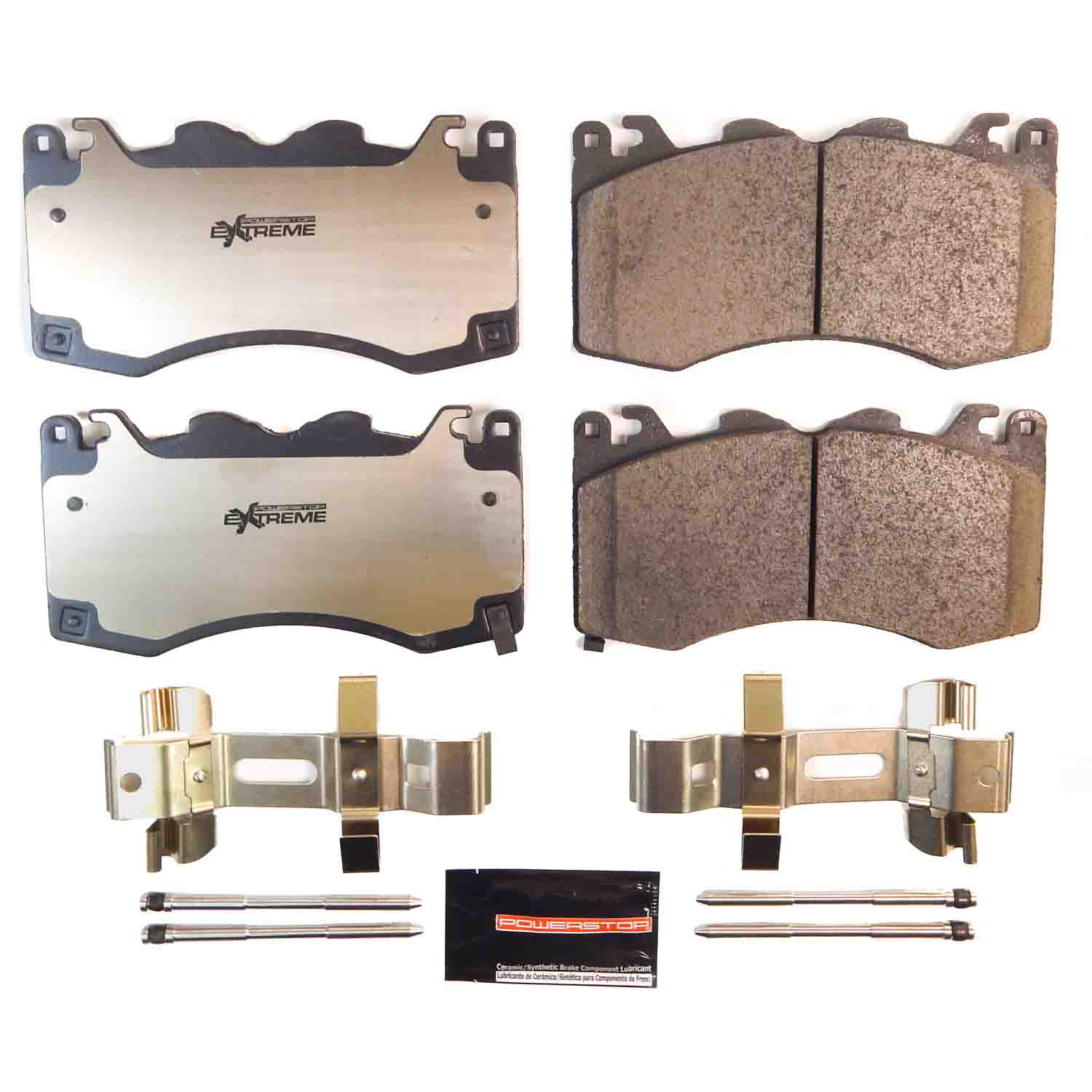 Z26 Performance Carbon-Fiber Ceramic Brake Pads with Hardware Kit