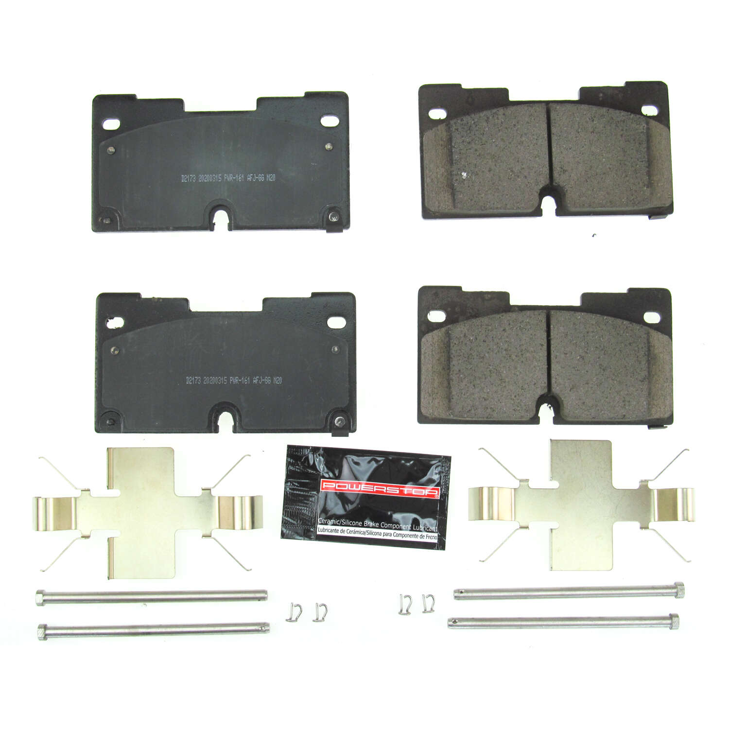 Z23 Daily Driver Carbon-Fiber Ceramic Brake Pads with Hardware Kit